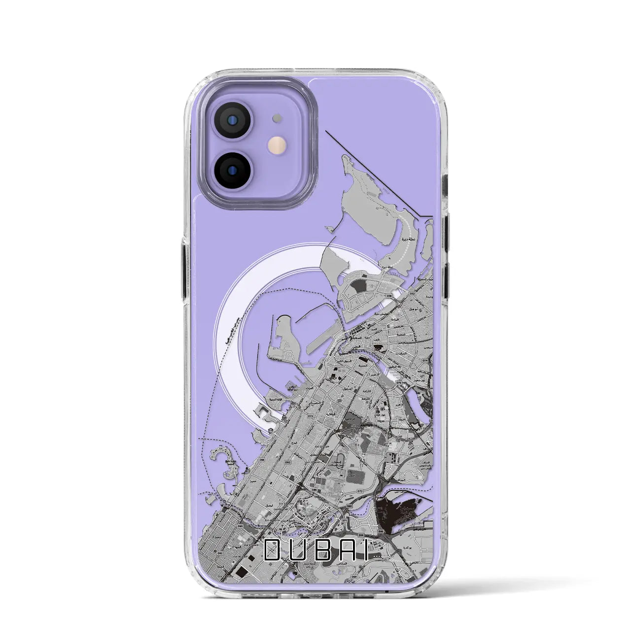 【ドバイ(アラブ首長国連邦)】地図柄iPhoneケース(MagSafeタイプ)