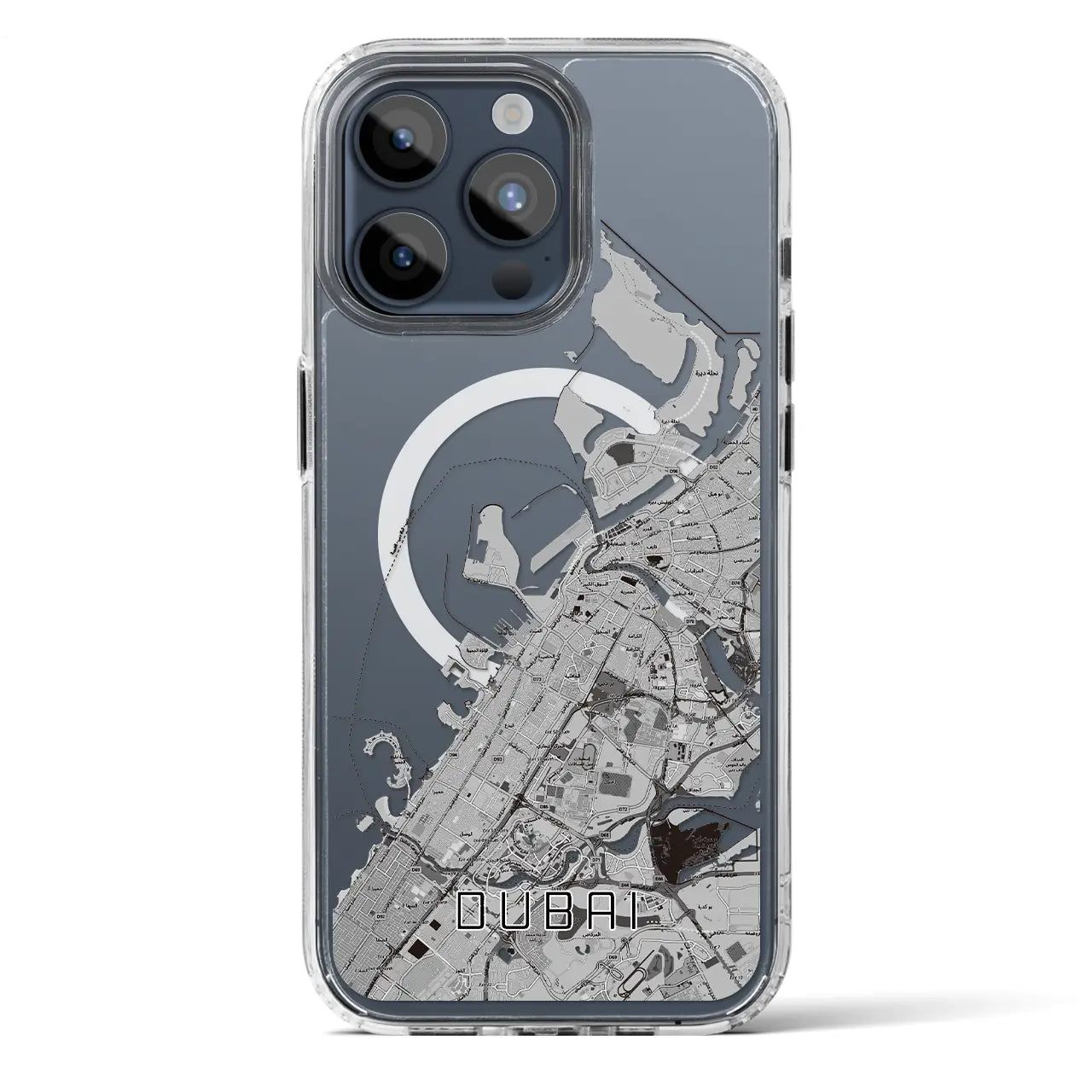 【ドバイ(アラブ首長国連邦)】地図柄iPhoneケース(MagSafeタイプ)