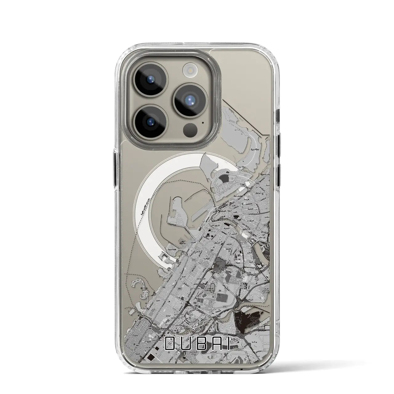 【ドバイ(アラブ首長国連邦)】地図柄iPhoneケース(MagSafeタイプ)