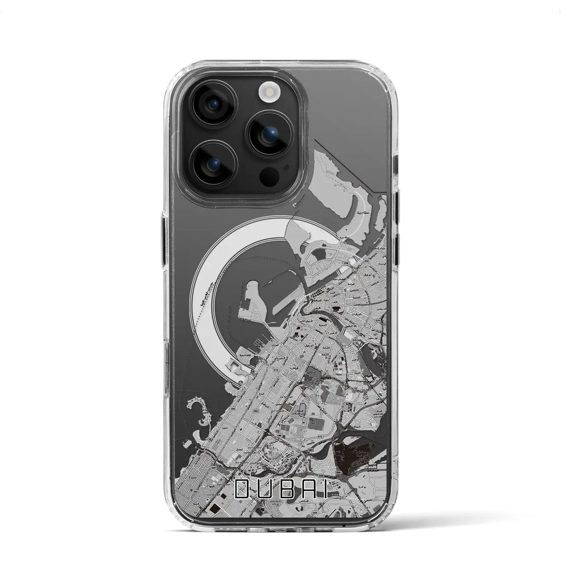 【ドバイ(アラブ首長国連邦)】地図柄iPhoneケース(MagSafeタイプ)