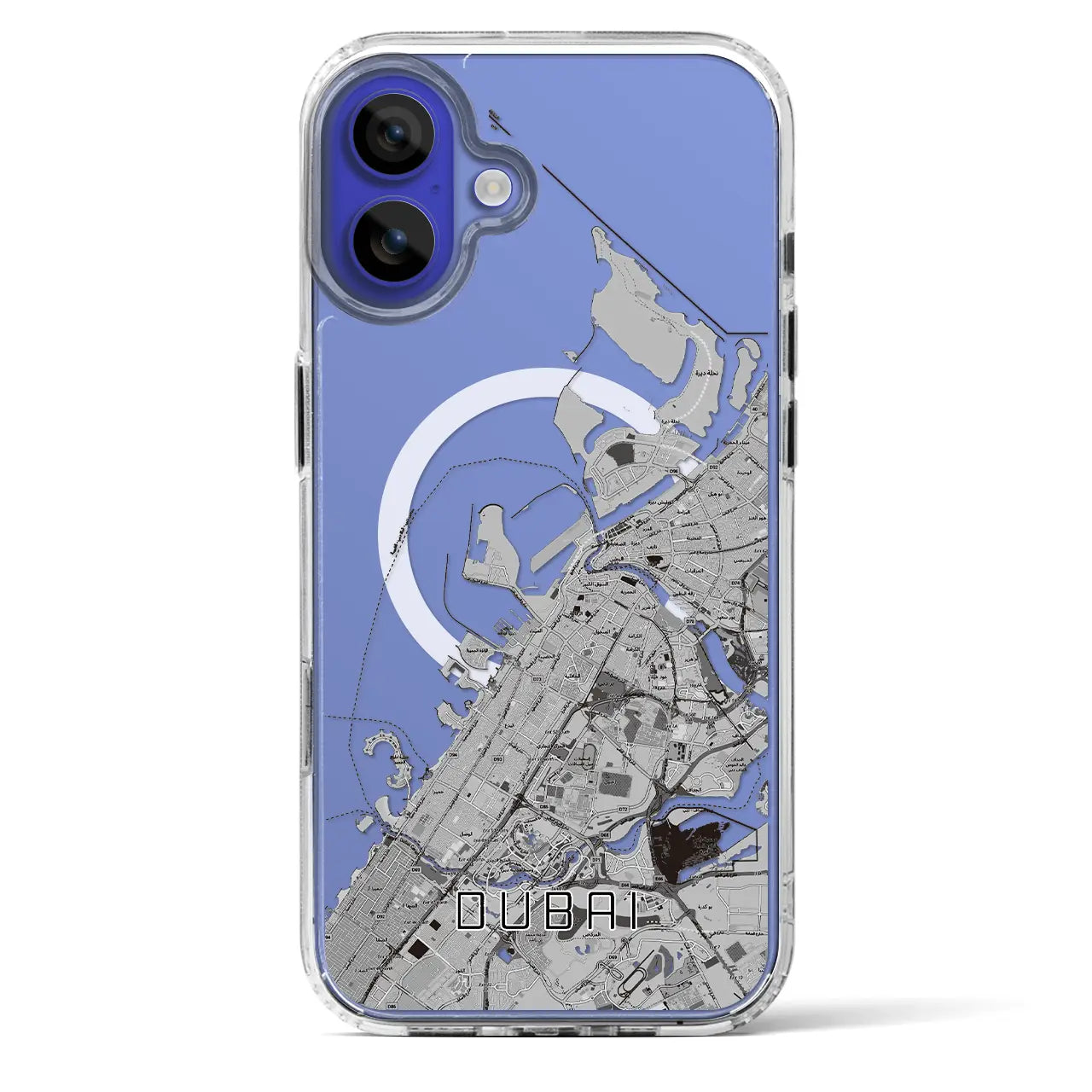 【ドバイ(アラブ首長国連邦)】地図柄iPhoneケース(MagSafeタイプ)