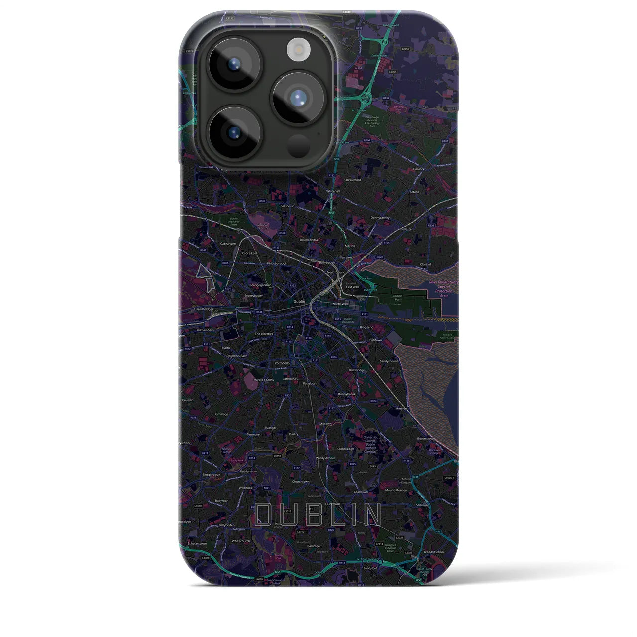 【ダブリン(アイルランド)】地図柄iPhoneケース(バックカバータイプ)