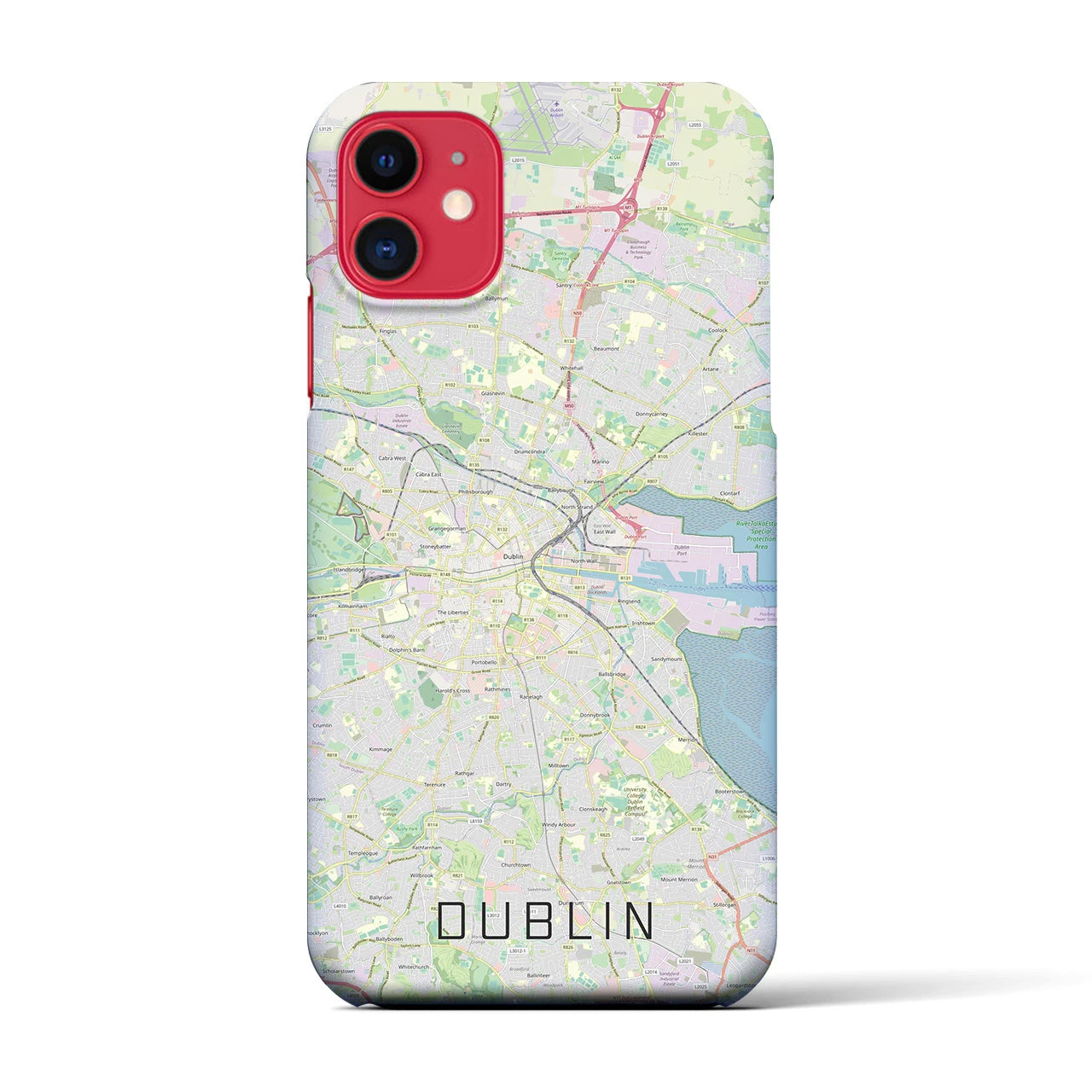 【ダブリン(アイルランド)】地図柄iPhoneケース(バックカバータイプ)
