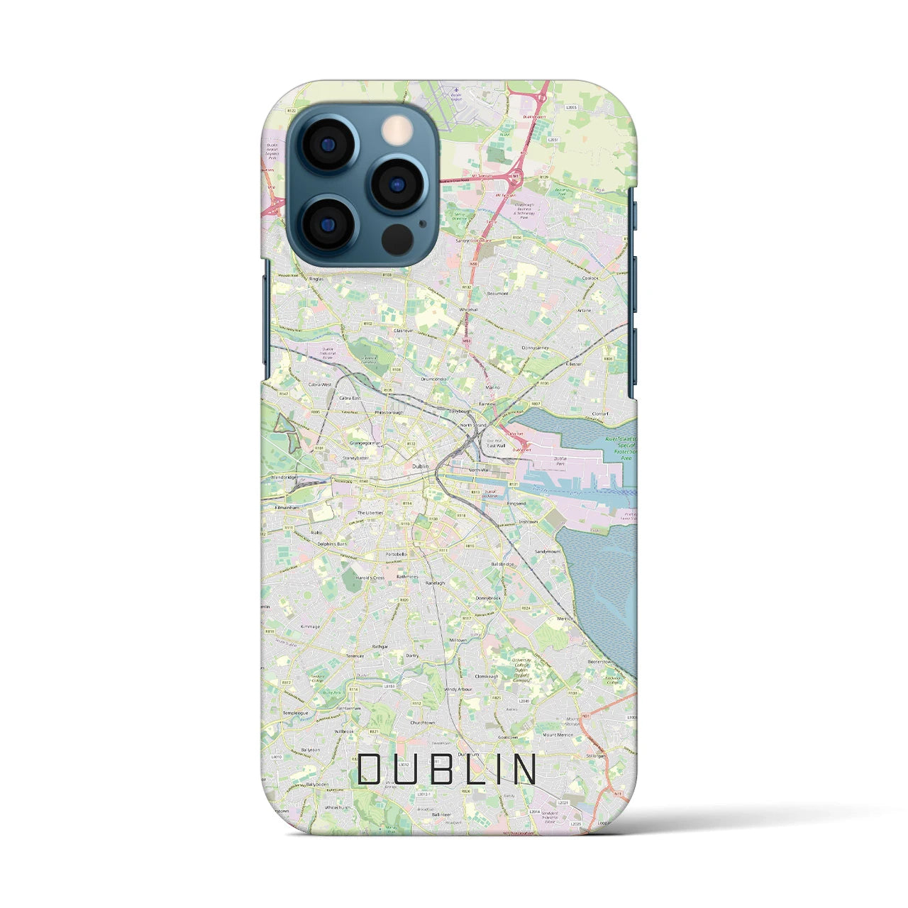 【ダブリン(アイルランド)】地図柄iPhoneケース(バックカバータイプ)
