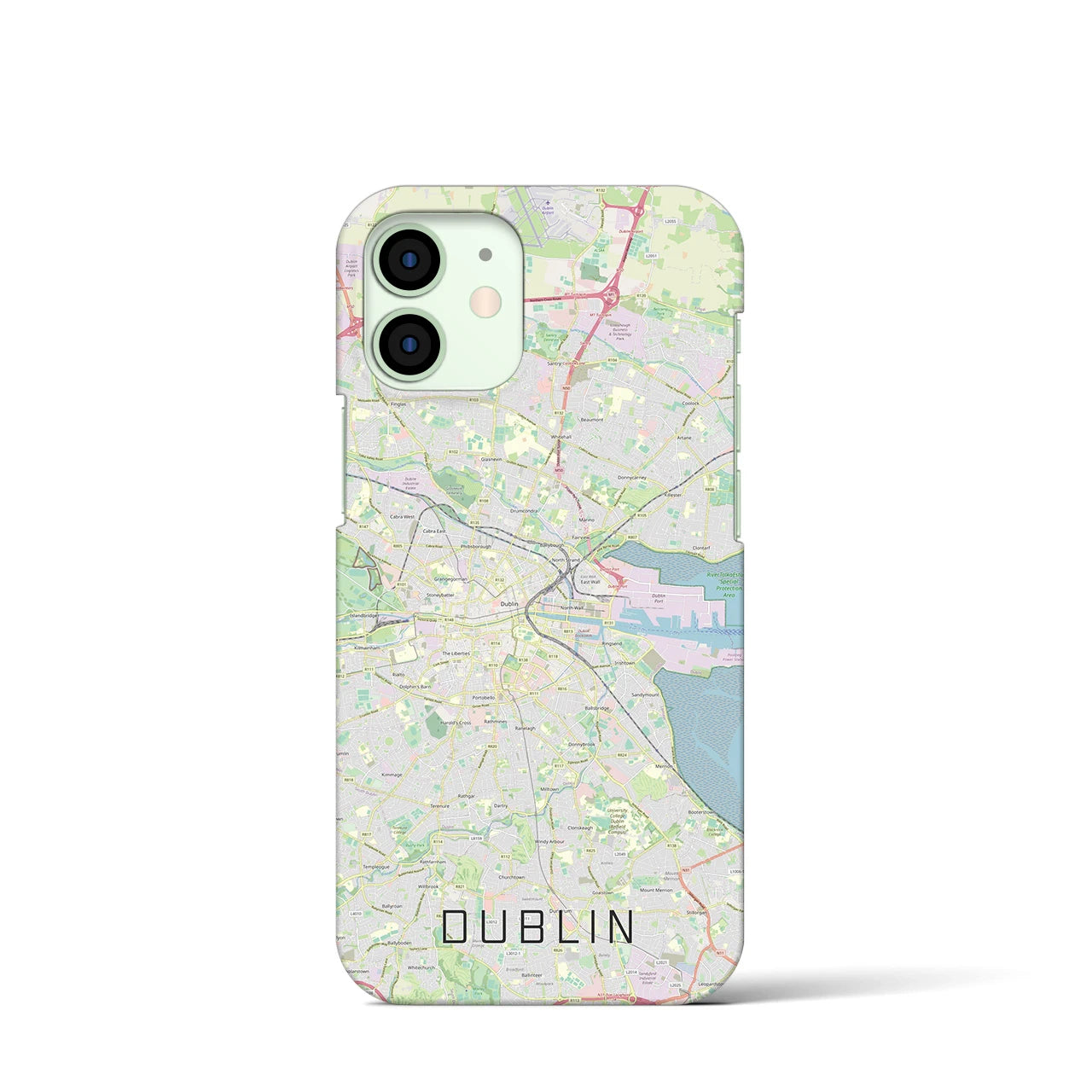 【ダブリン(アイルランド)】地図柄iPhoneケース(バックカバータイプ)