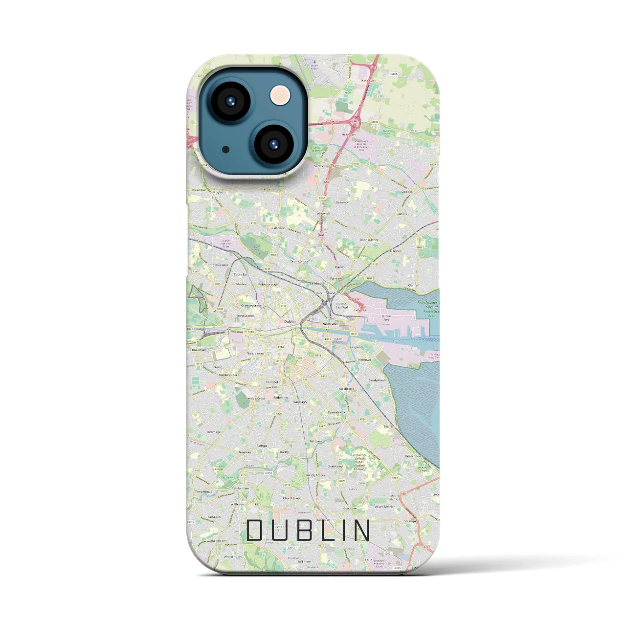 【ダブリン(アイルランド)】地図柄iPhoneケース(バックカバータイプ)