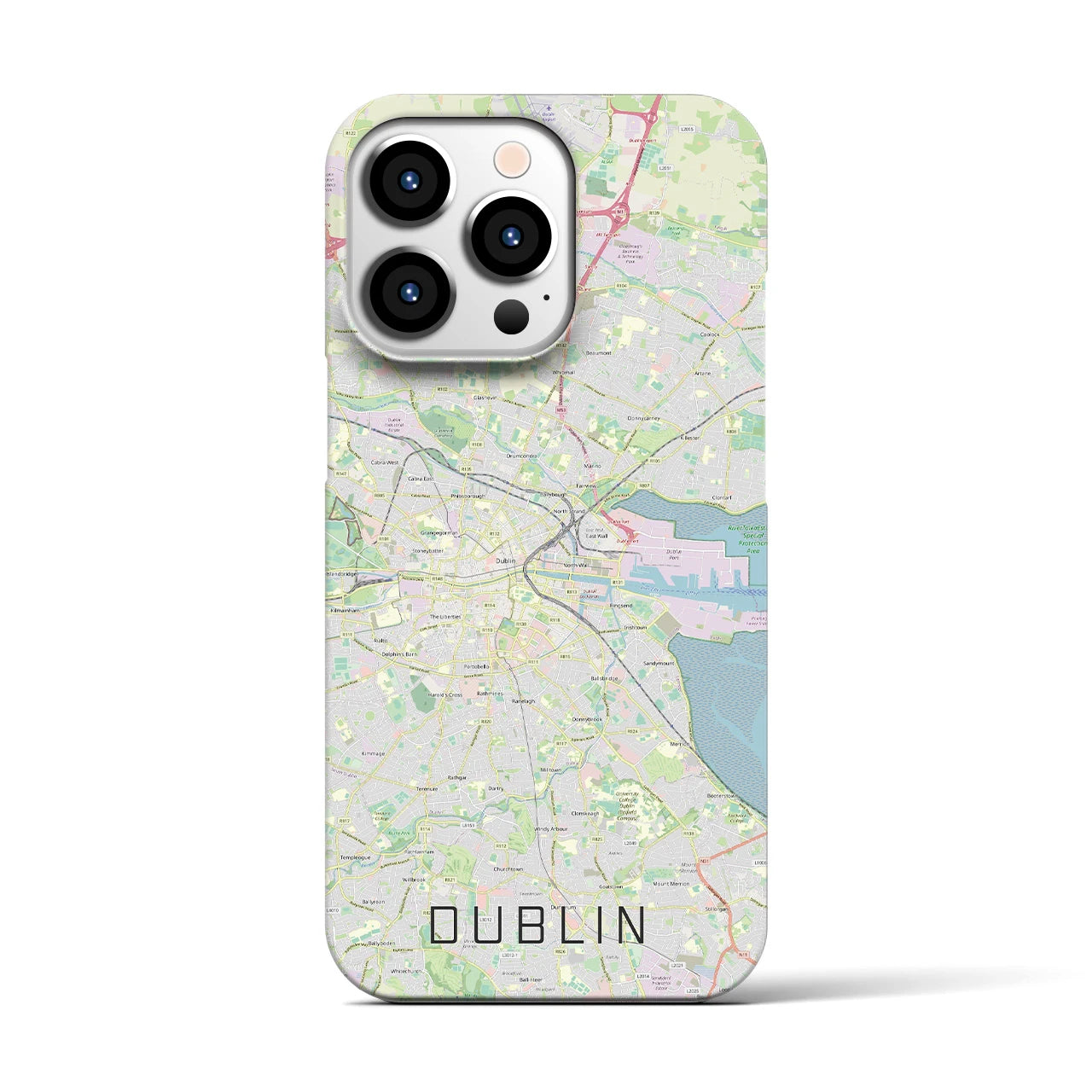 【ダブリン(アイルランド)】地図柄iPhoneケース(バックカバータイプ)