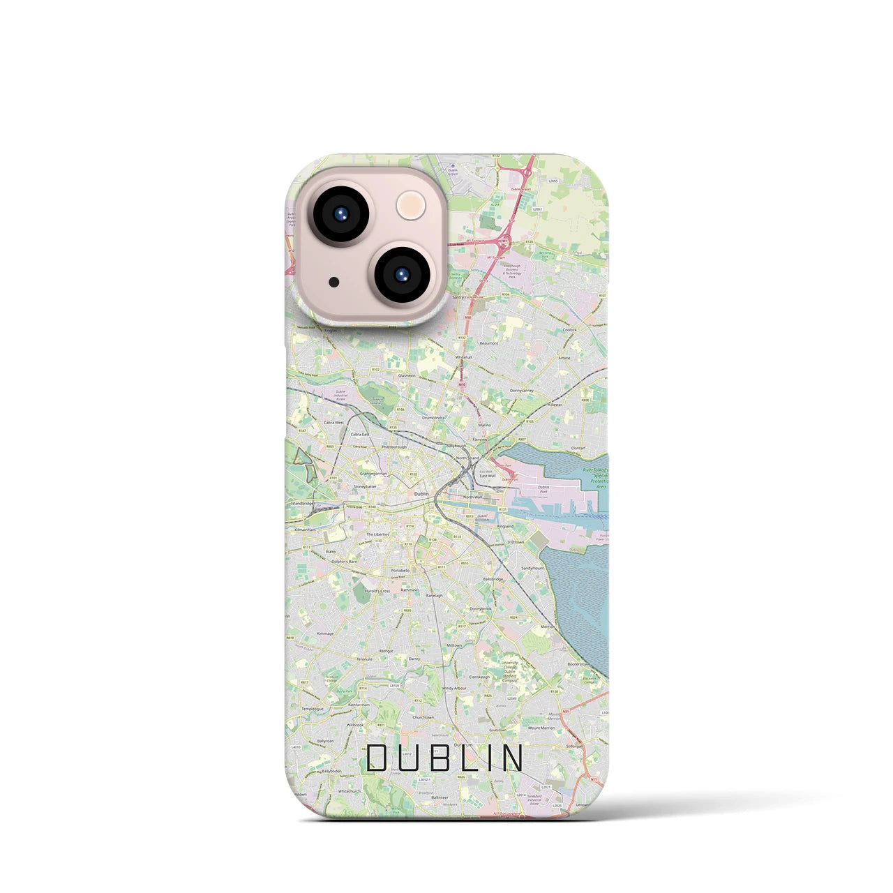 【ダブリン(アイルランド)】地図柄iPhoneケース(バックカバータイプ)