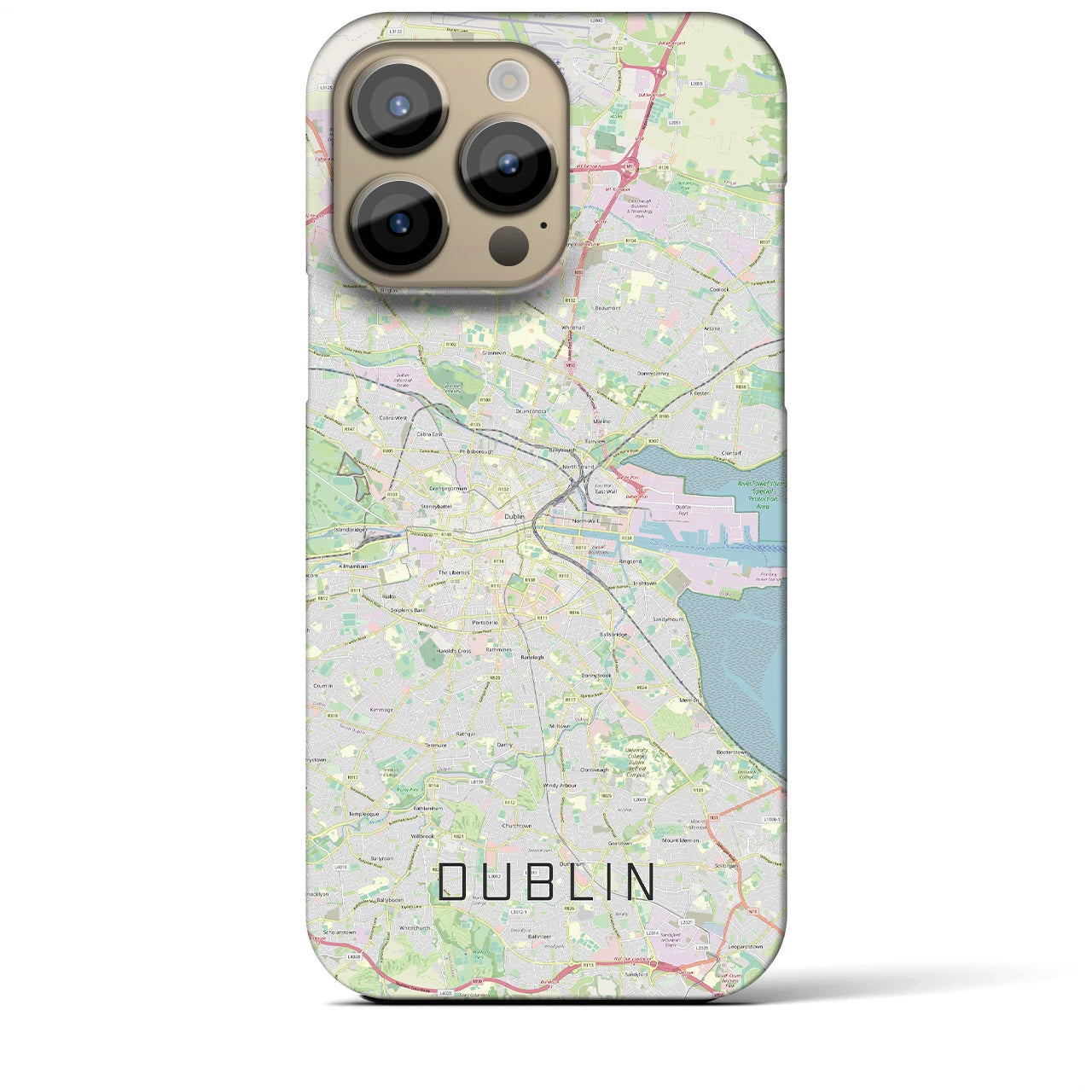 【ダブリン(アイルランド)】地図柄iPhoneケース(バックカバータイプ)