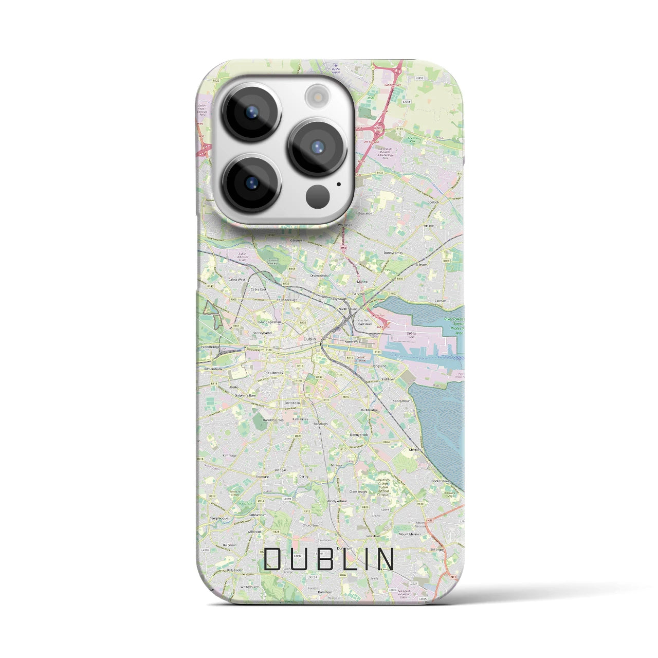 【ダブリン(アイルランド)】地図柄iPhoneケース(バックカバータイプ)