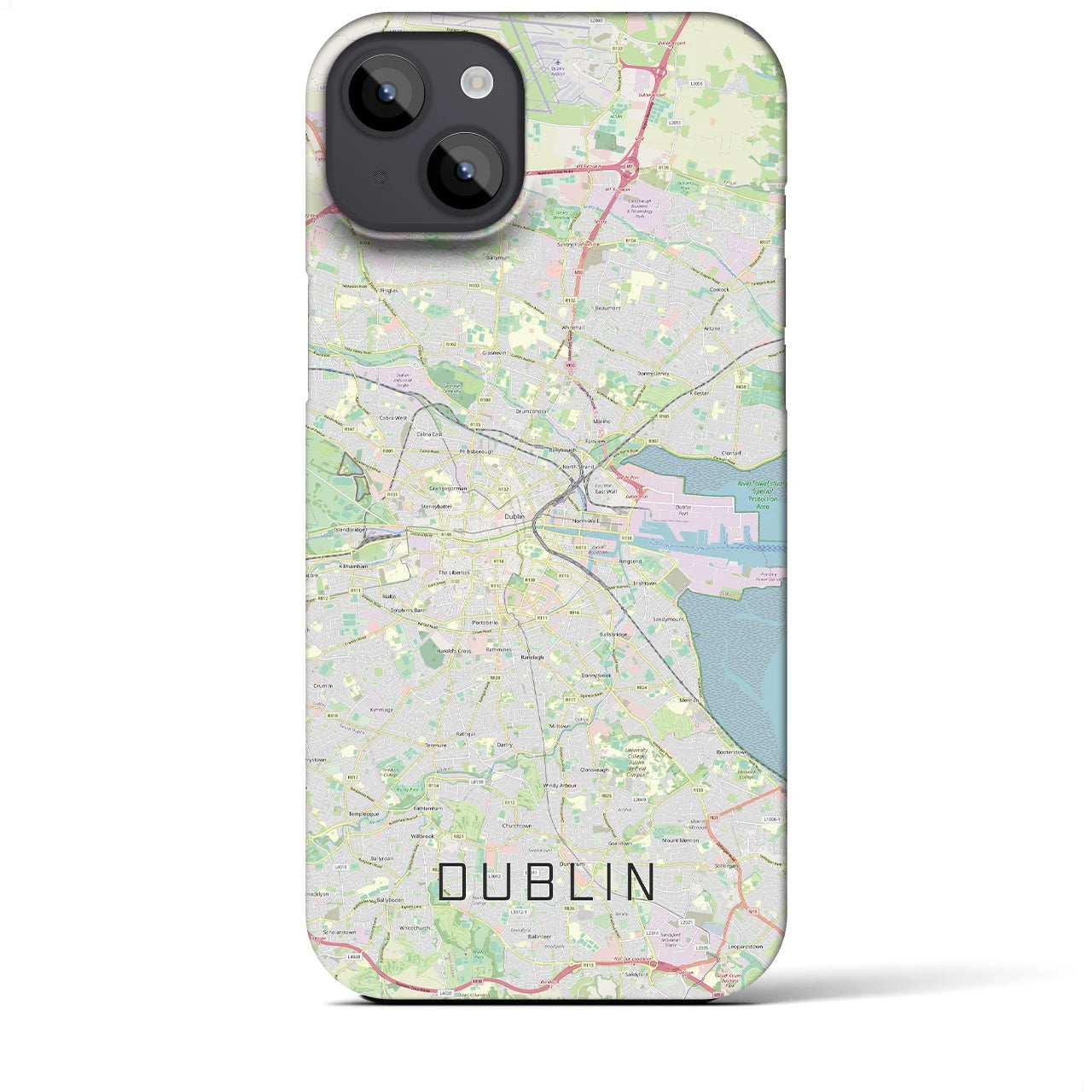 【ダブリン(アイルランド)】地図柄iPhoneケース(バックカバータイプ)