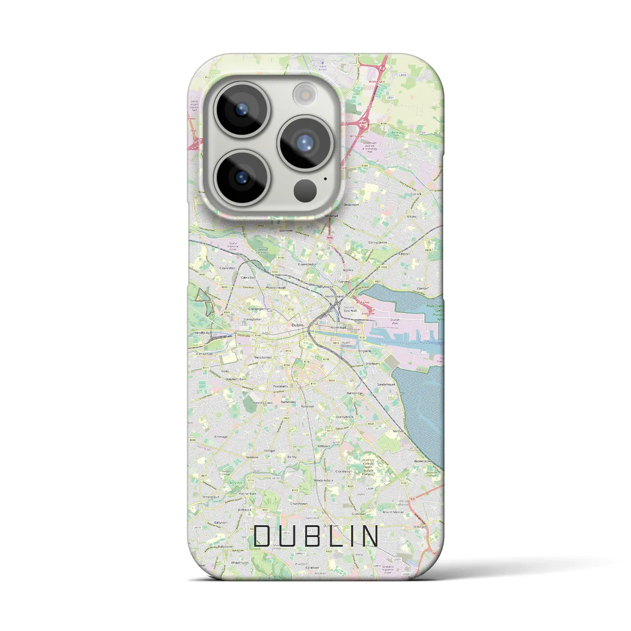 【ダブリン(アイルランド)】地図柄iPhoneケース(バックカバータイプ)