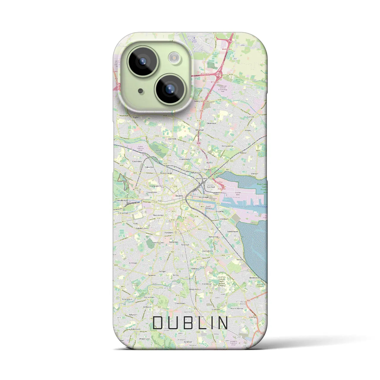 【ダブリン(アイルランド)】地図柄iPhoneケース(バックカバータイプ)