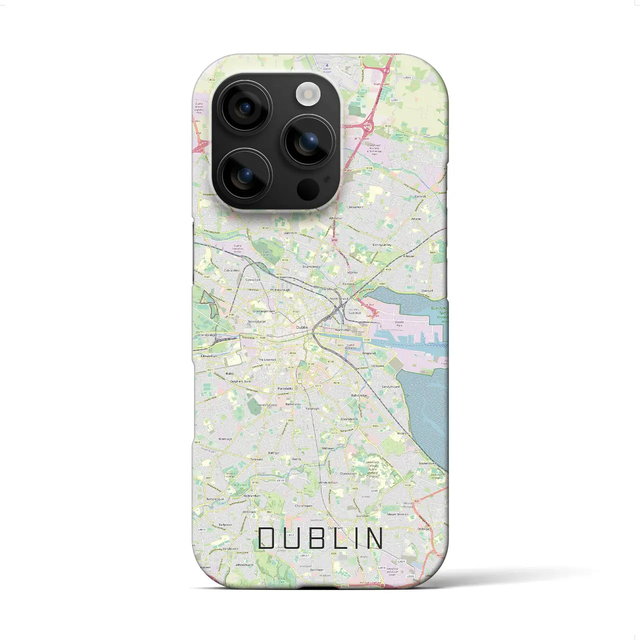 【ダブリン(アイルランド)】地図柄iPhoneケース(バックカバータイプ)