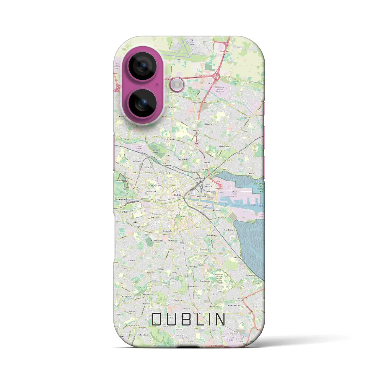 【ダブリン(アイルランド)】地図柄iPhoneケース(バックカバータイプ)