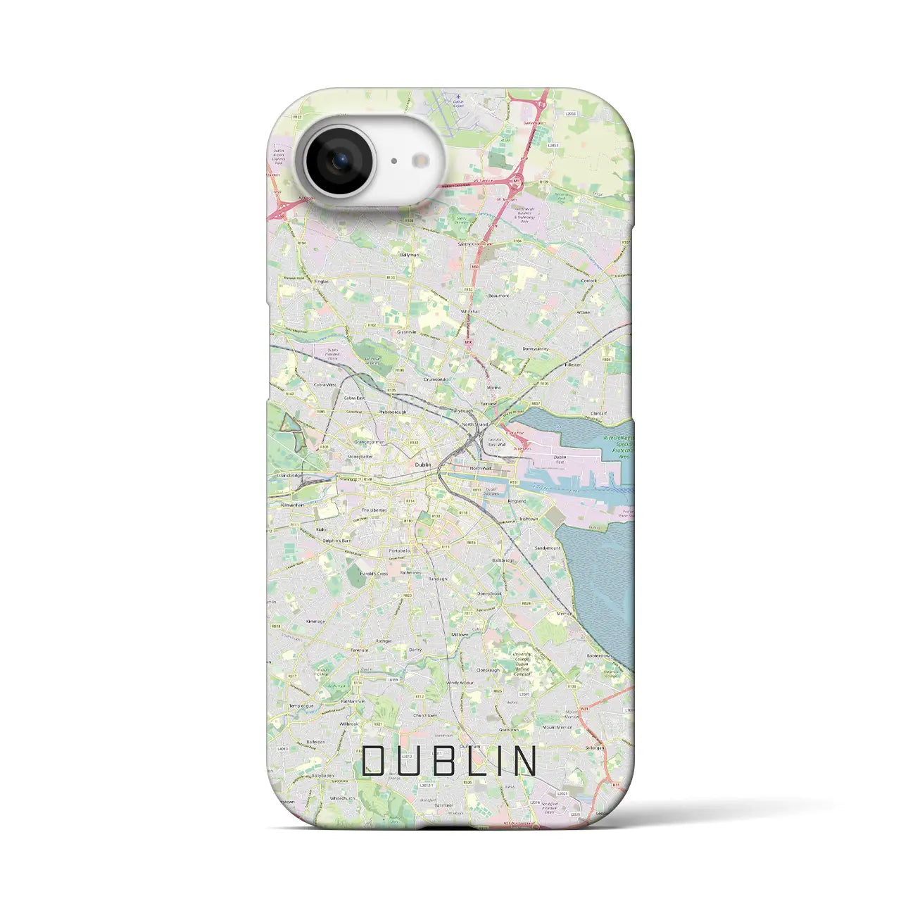 【ダブリン(アイルランド)】地図柄iPhoneケース(バックカバータイプ)