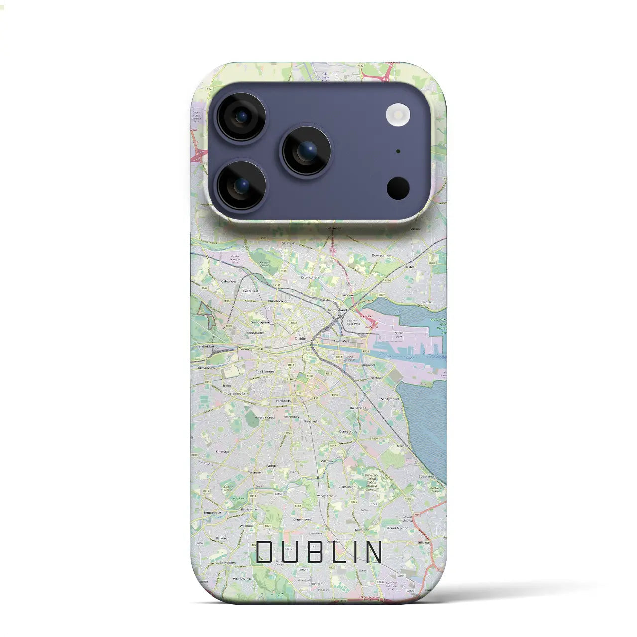 【ダブリン(アイルランド)】地図柄iPhoneケース(バックカバータイプ)