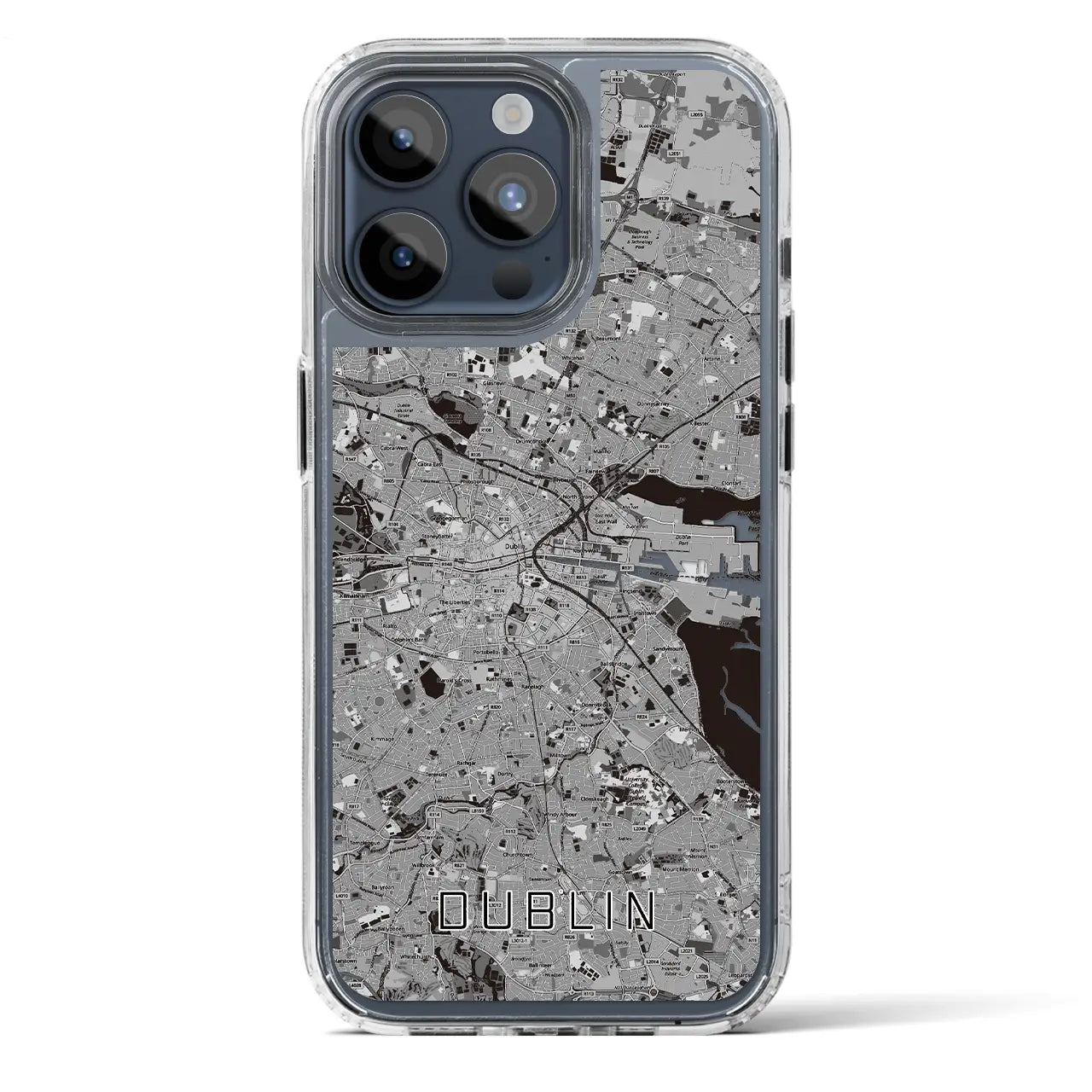 【ダブリン(アイルランド)】地図柄iPhoneケース(MagSafeタイプ)