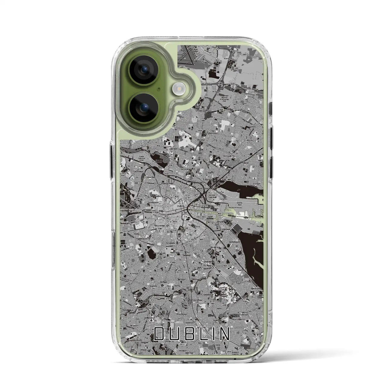 【ダブリン(アイルランド)】地図柄iPhoneケース(MagSafeタイプ)