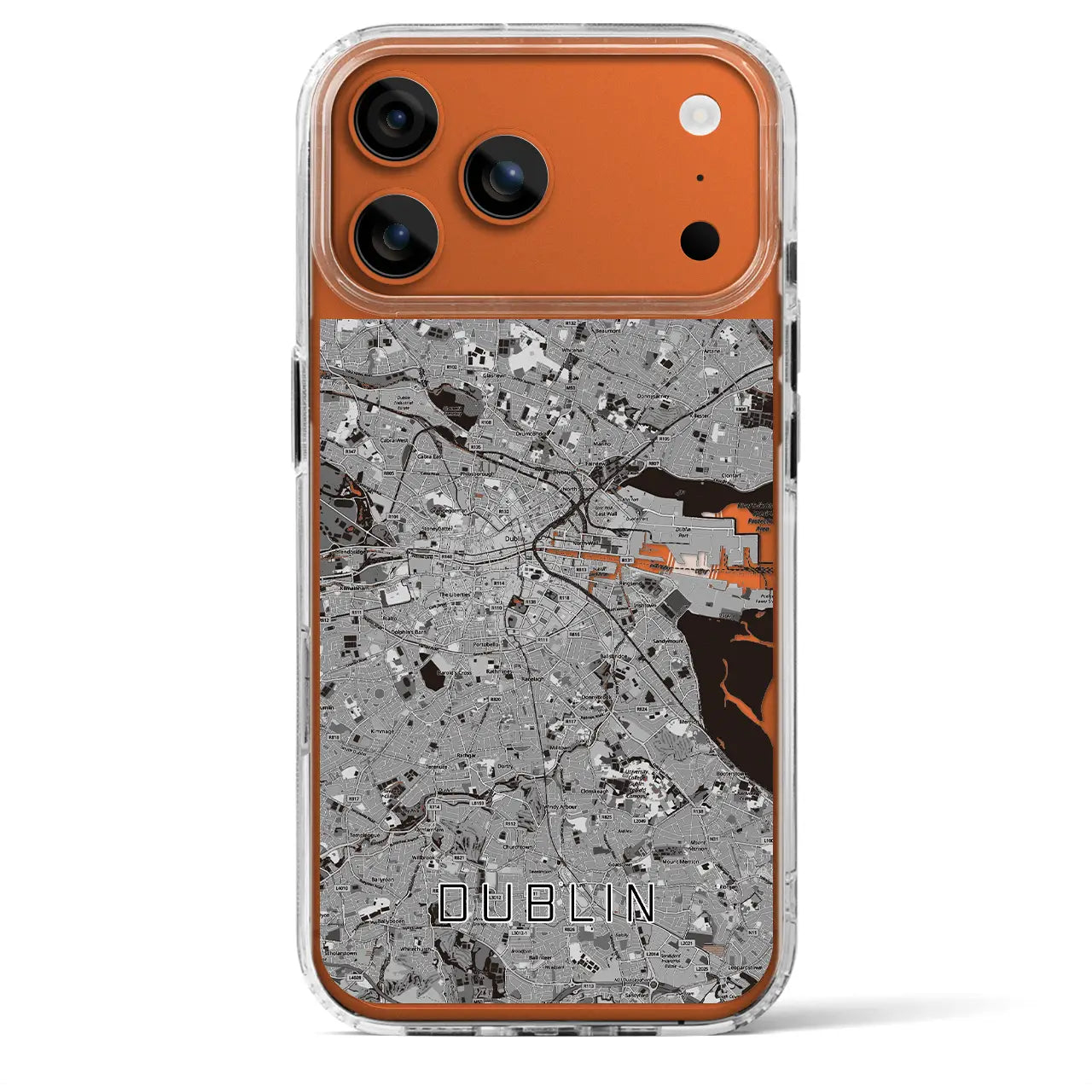 【ダブリン(アイルランド)】地図柄iPhoneケース(MagSafeタイプ)