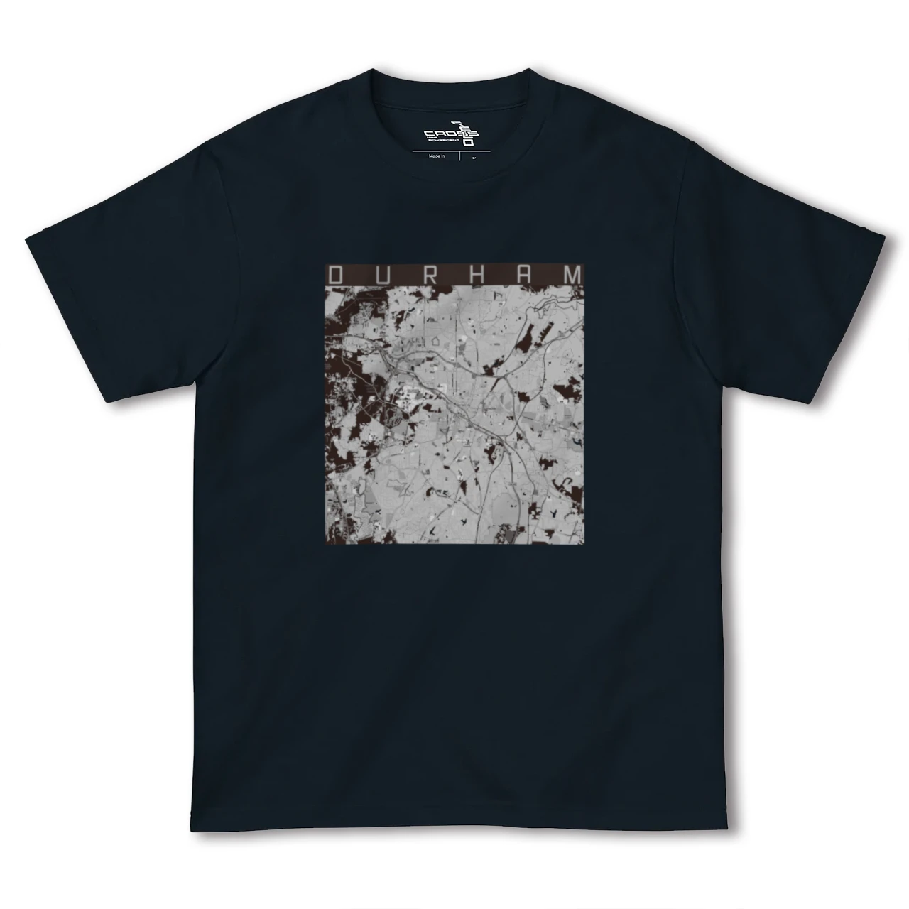 【ダーラム(アメリカ)】地図柄ヘビーウェイトTシャツ