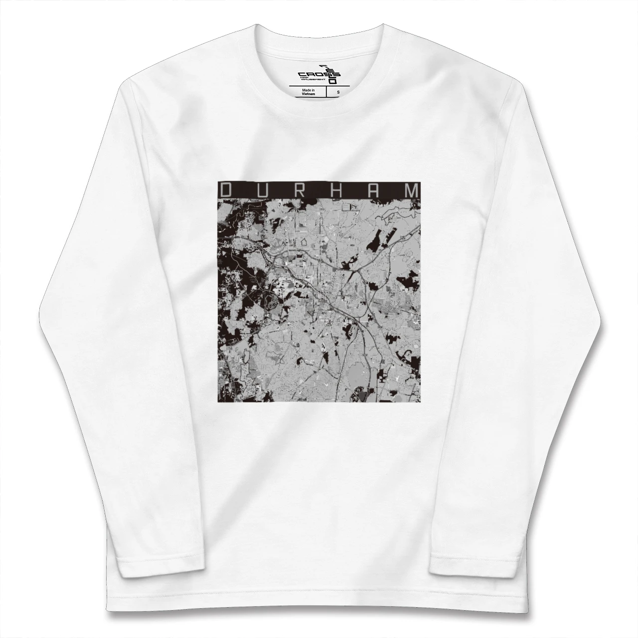 【ダーラム(アメリカ)】地図柄ロングスリーブTシャツ