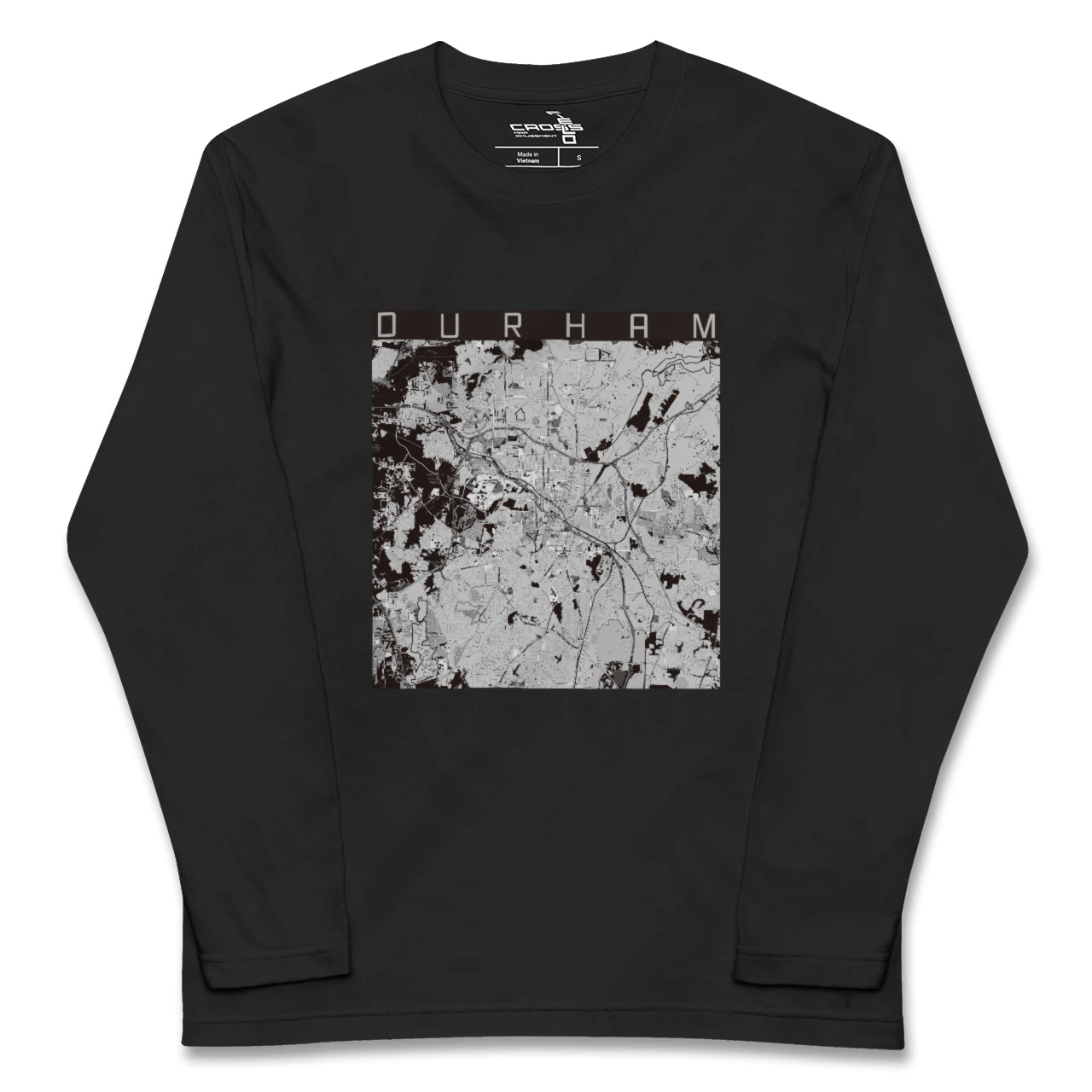 【ダーラム(アメリカ)】地図柄ロングスリーブTシャツ