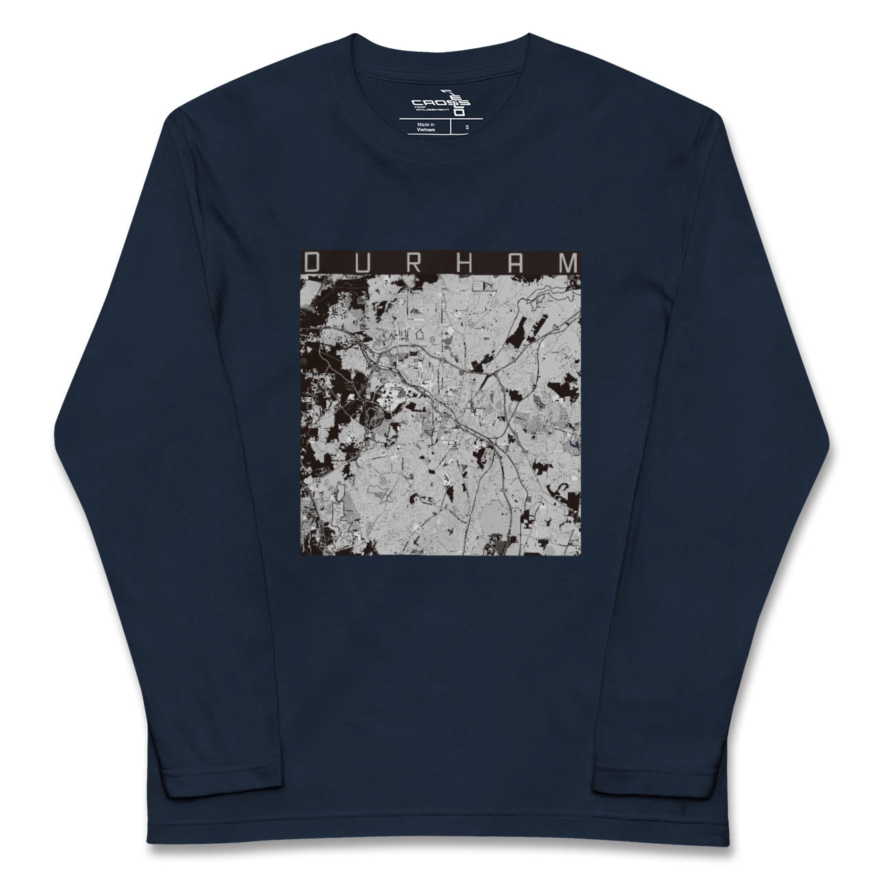 【ダーラム(アメリカ)】地図柄ロングスリーブTシャツ