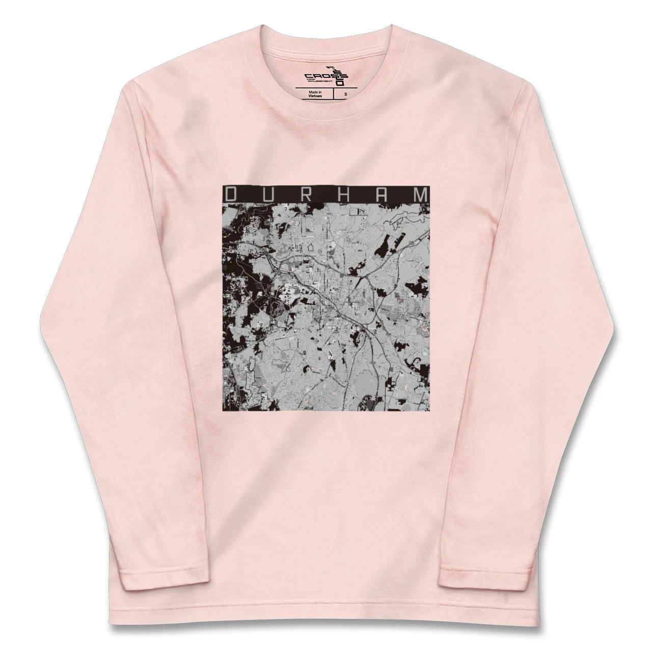 【ダーラム(アメリカ)】地図柄ロングスリーブTシャツ