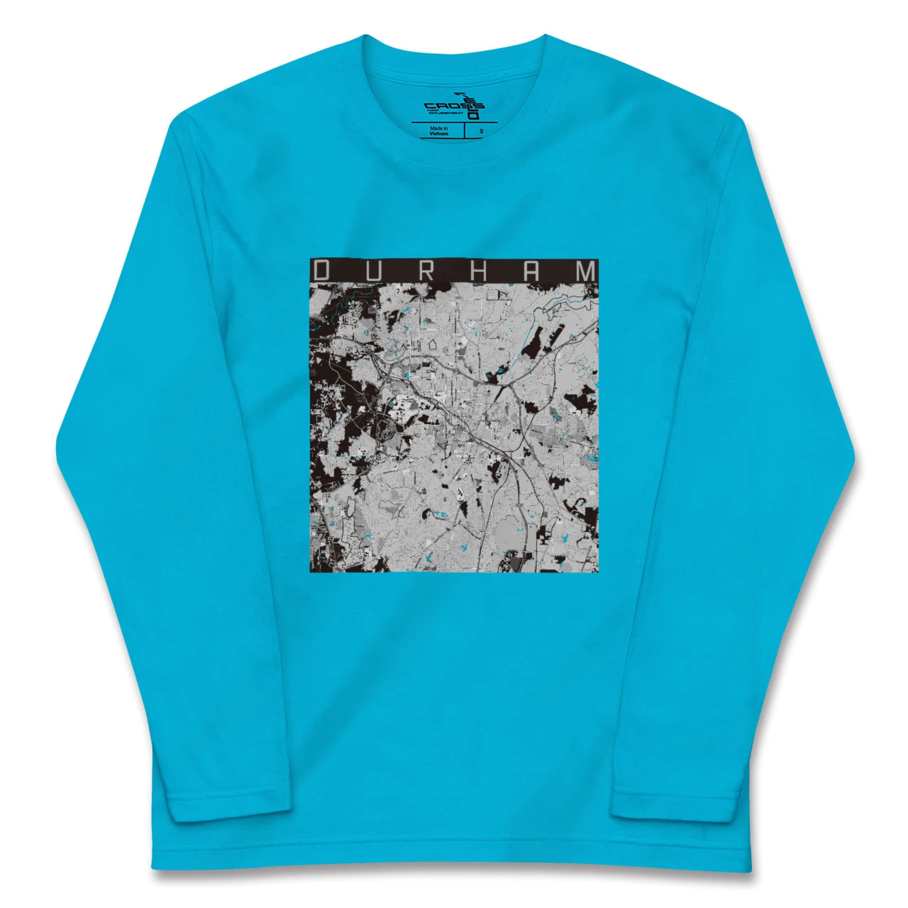 【ダーラム(アメリカ)】地図柄ロングスリーブTシャツ