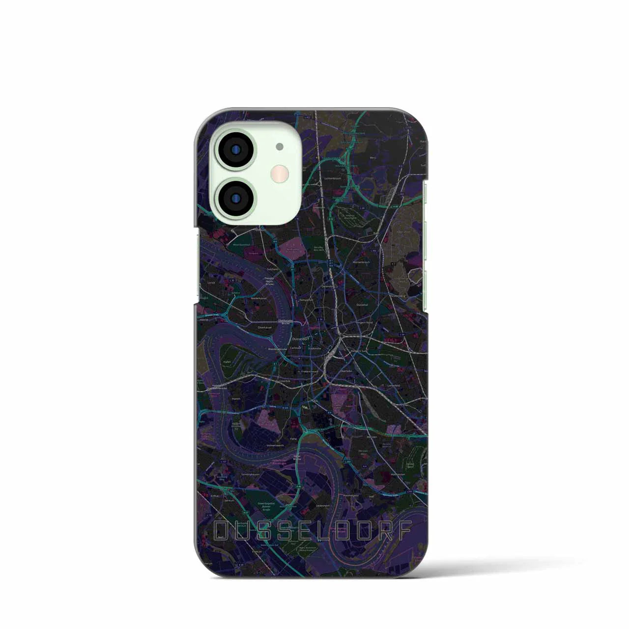 【デュッセルドルフ(ドイツ)】地図柄iPhoneケース(バックカバータイプ)