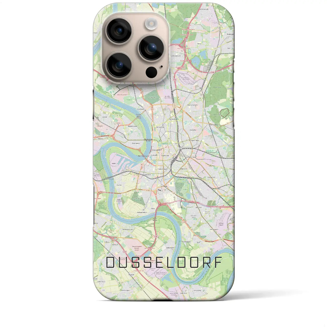 【デュッセルドルフ(ドイツ)】地図柄iPhoneケース(バックカバータイプ)