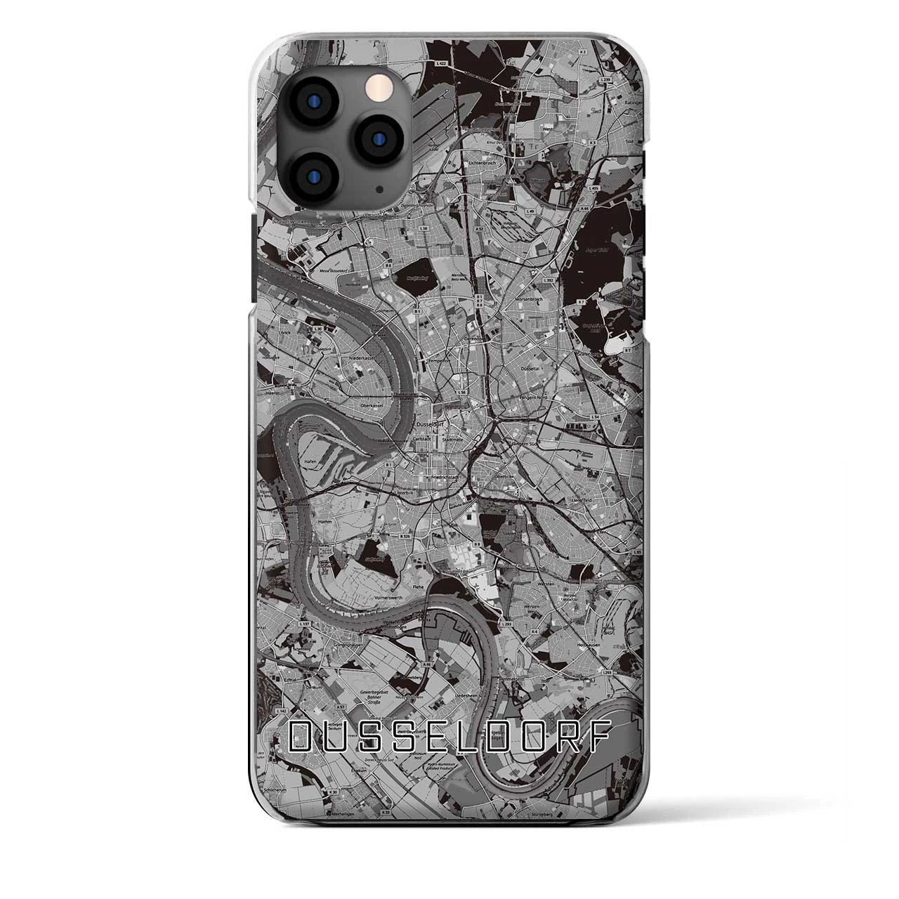 【デュッセルドルフ(ドイツ)】地図柄iPhoneケース(クリアタイプ)