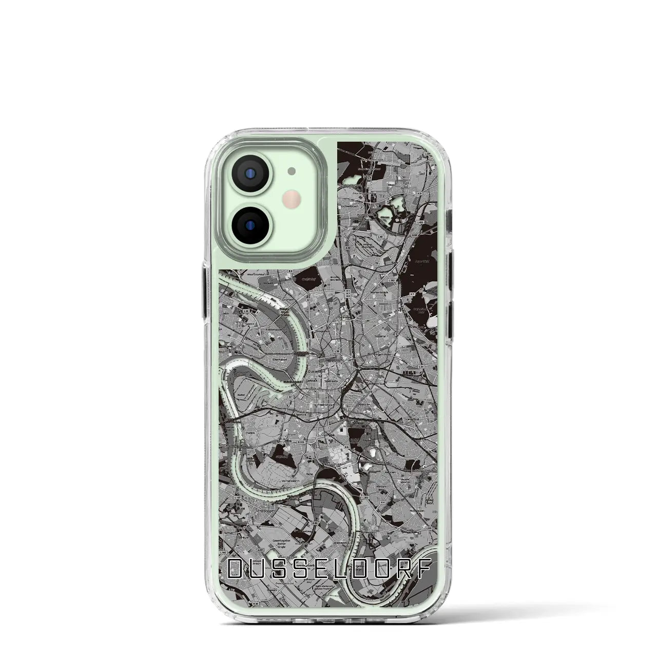 【デュッセルドルフ(ドイツ)】地図柄iPhoneケース(MagSafeタイプ)