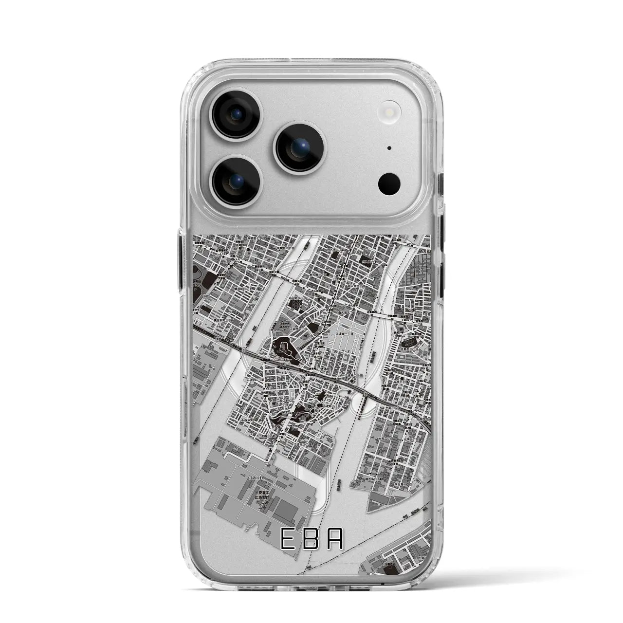 【江波(広島県)】地図柄iPhoneケース(MagSafeタイプ)