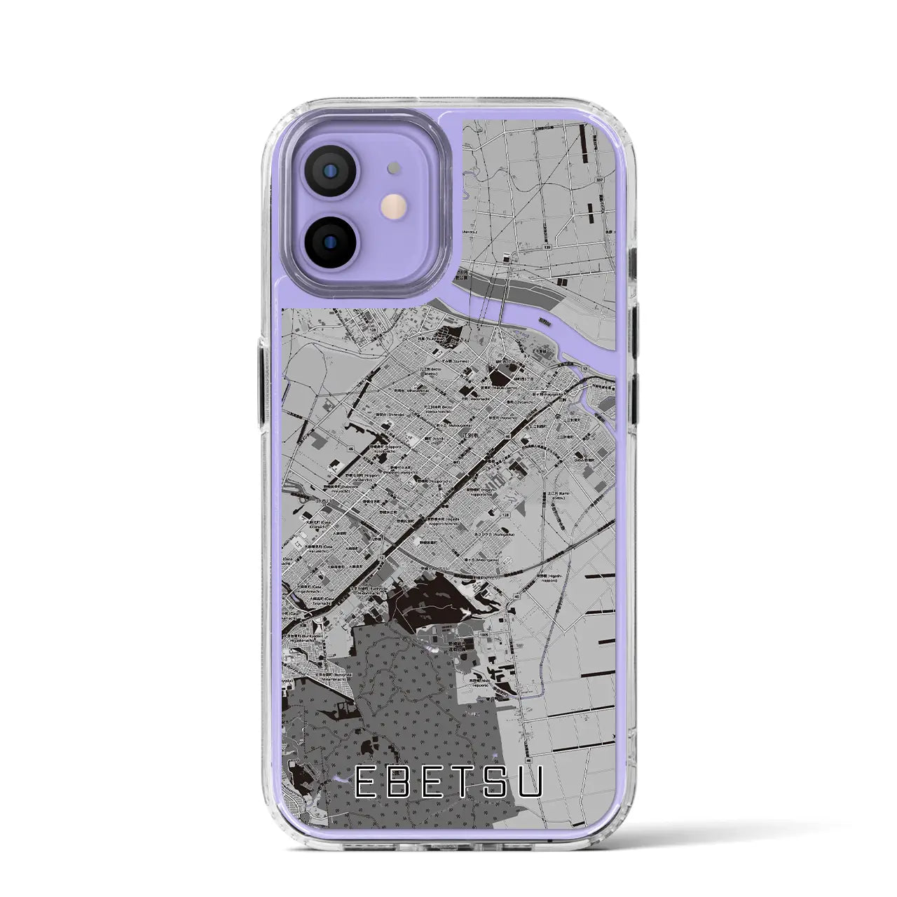 【江別(北海道)】地図柄iPhoneケース(MagSafeタイプ)