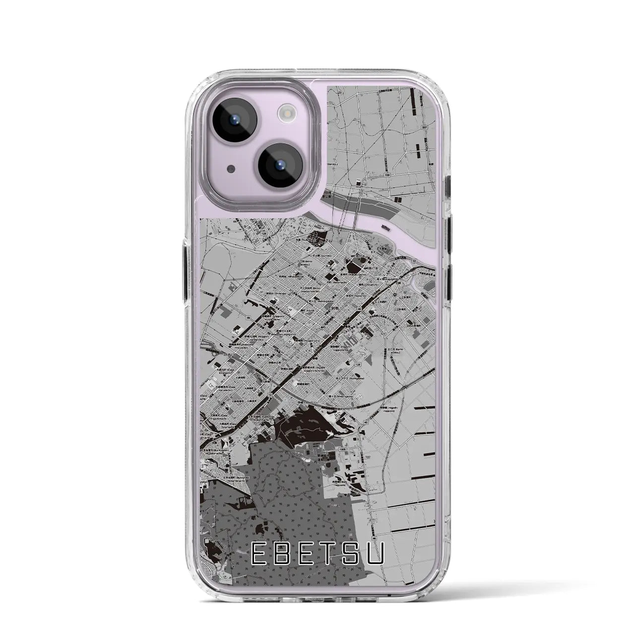【江別(北海道)】地図柄iPhoneケース(MagSafeタイプ)