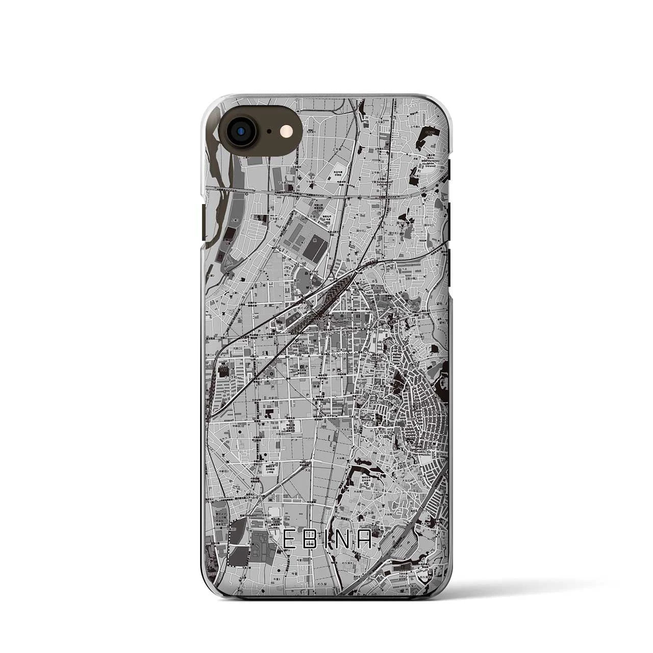 【海老名(神奈川県)】地図柄iPhoneケース(クリアタイプ)