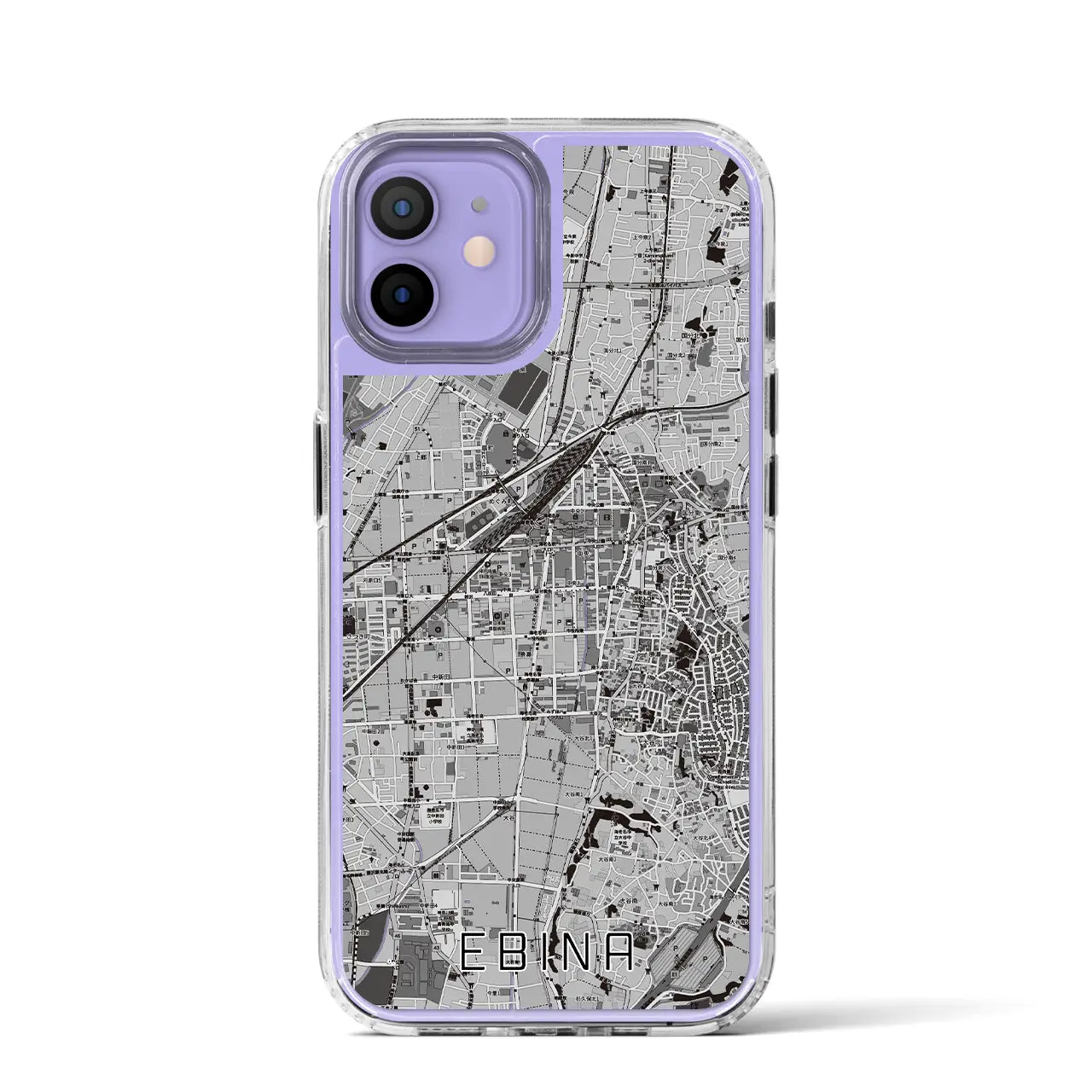 【海老名(神奈川県)】地図柄iPhoneケース(MagSafeタイプ)