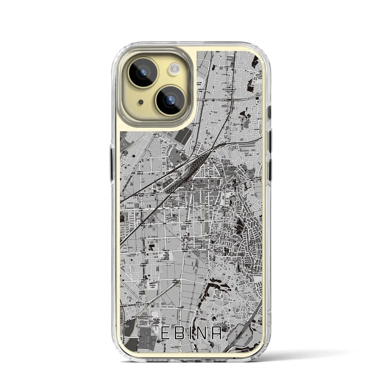 【海老名(神奈川県)】地図柄iPhoneケース(MagSafeタイプ)