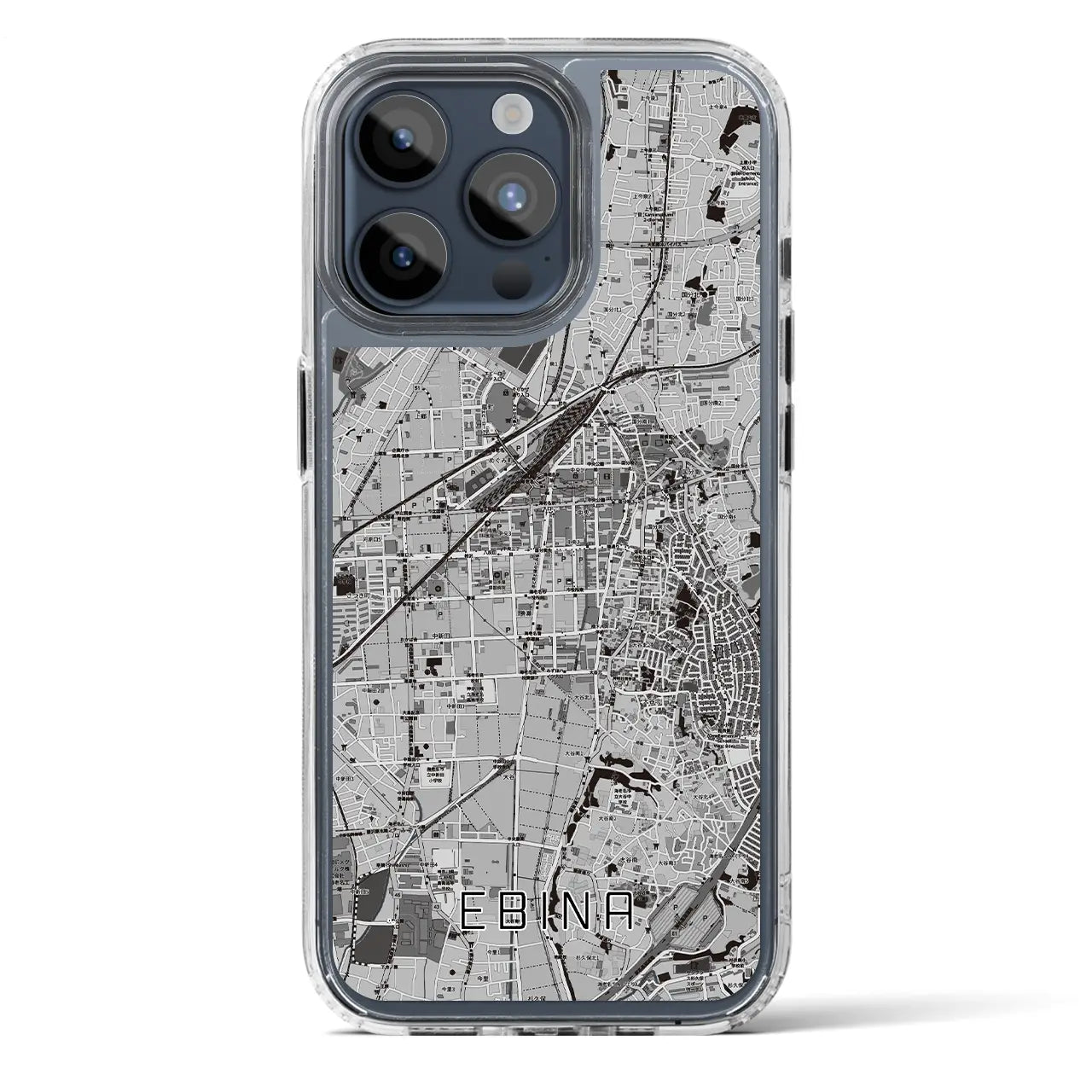 【海老名(神奈川県)】地図柄iPhoneケース(MagSafeタイプ)