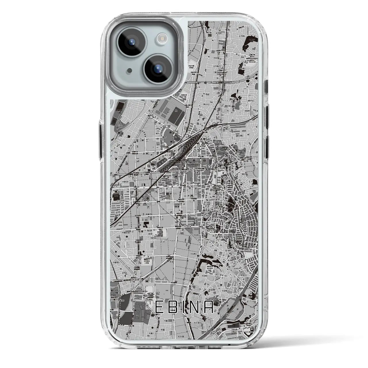 【海老名(神奈川県)】地図柄iPhoneケース(MagSafeタイプ)