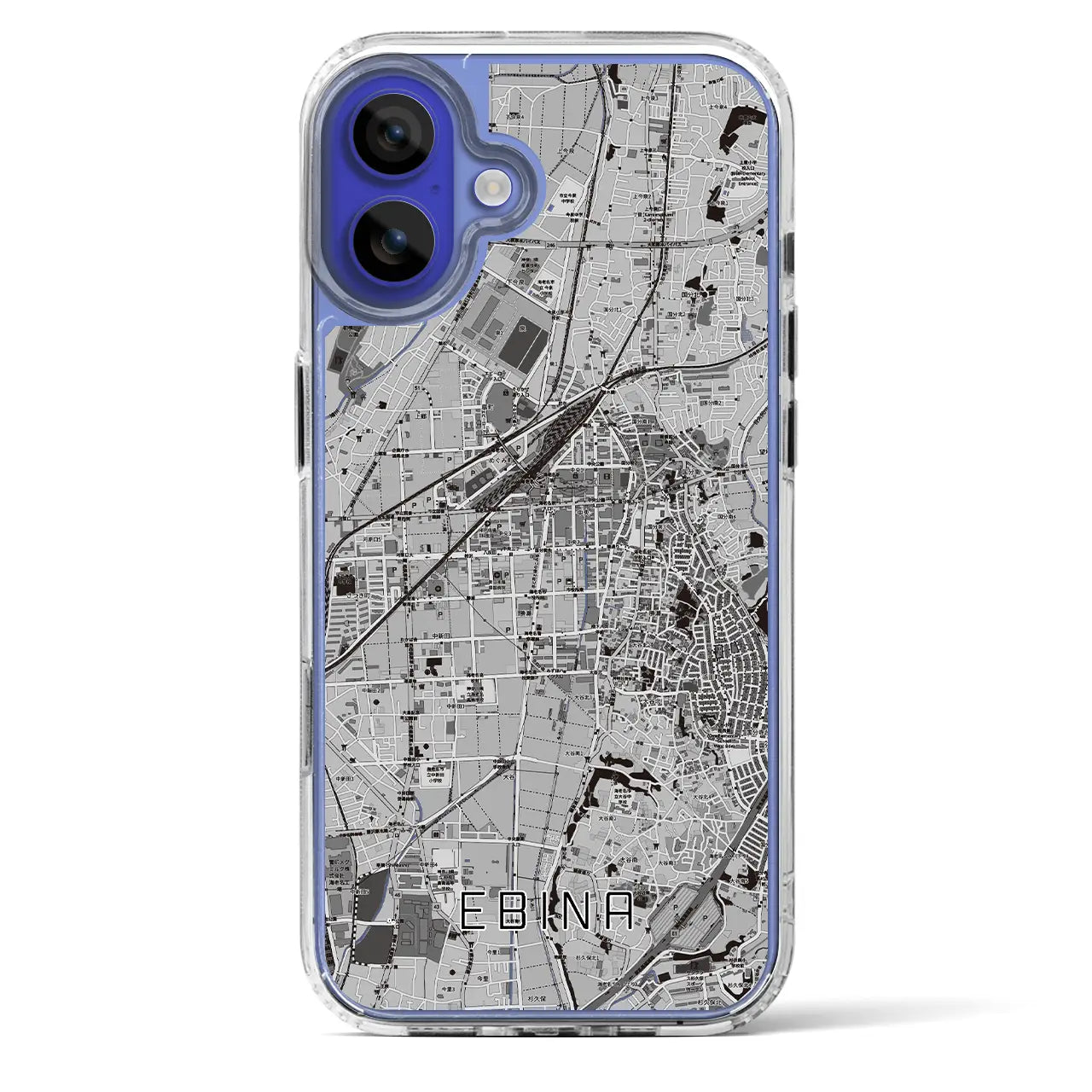【海老名(神奈川県)】地図柄iPhoneケース(MagSafeタイプ)