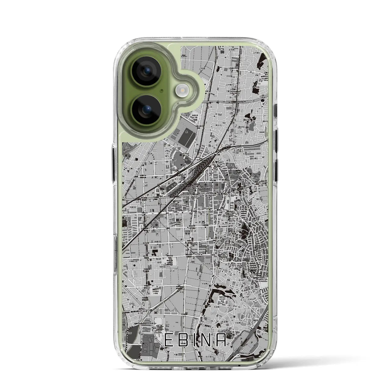 【海老名(神奈川県)】地図柄iPhoneケース(MagSafeタイプ)