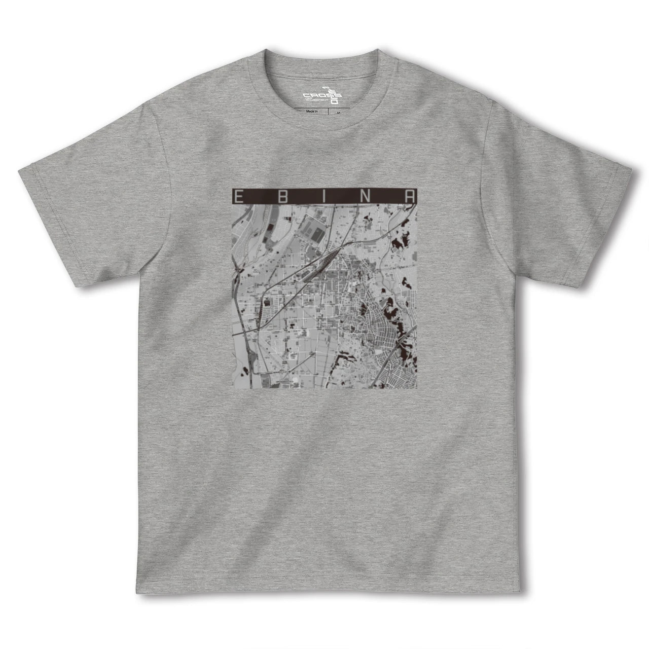 【海老名(神奈川県)】地図柄ヘビーウェイトTシャツ