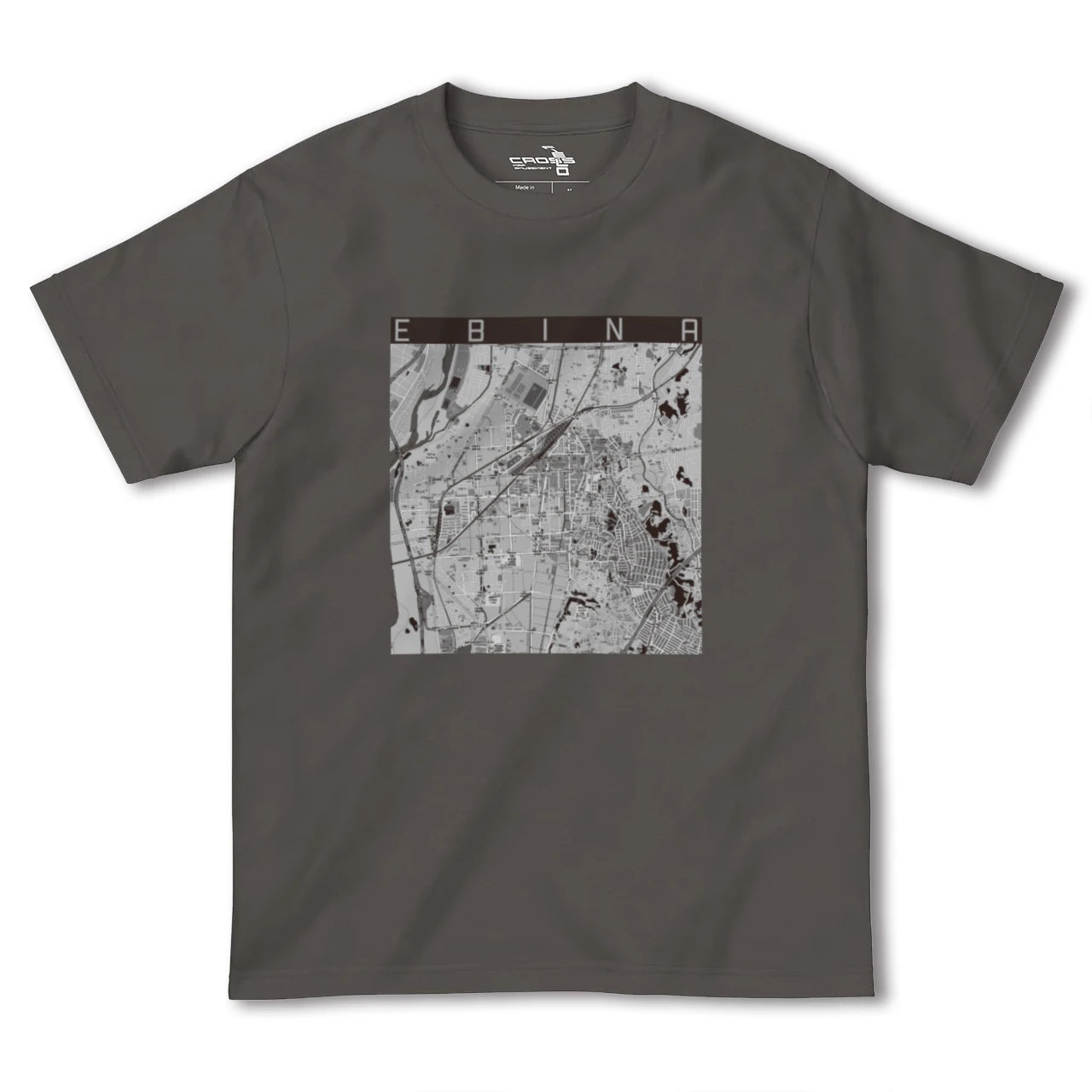 【海老名(神奈川県)】地図柄ヘビーウェイトTシャツ
