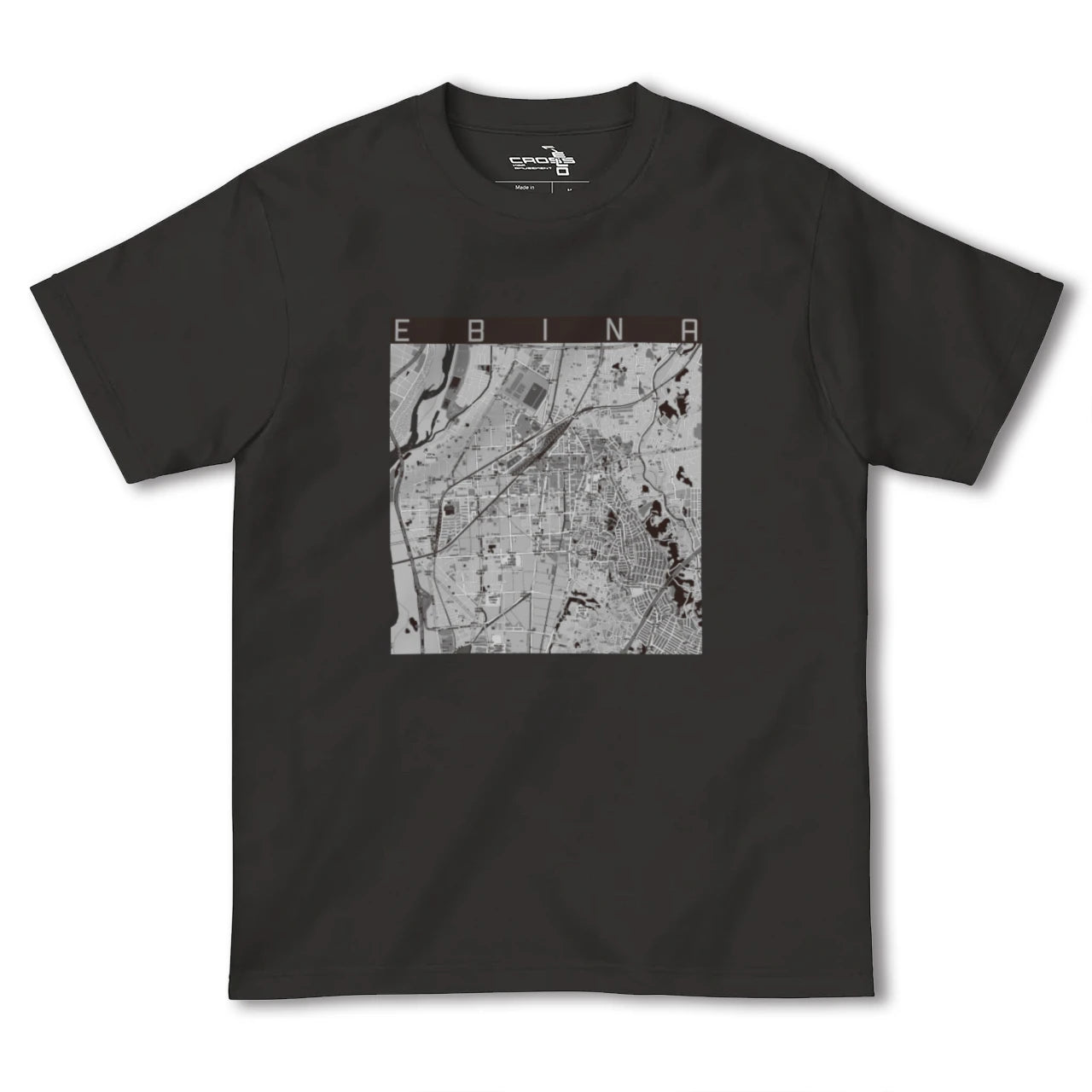 【海老名(神奈川県)】地図柄ヘビーウェイトTシャツ