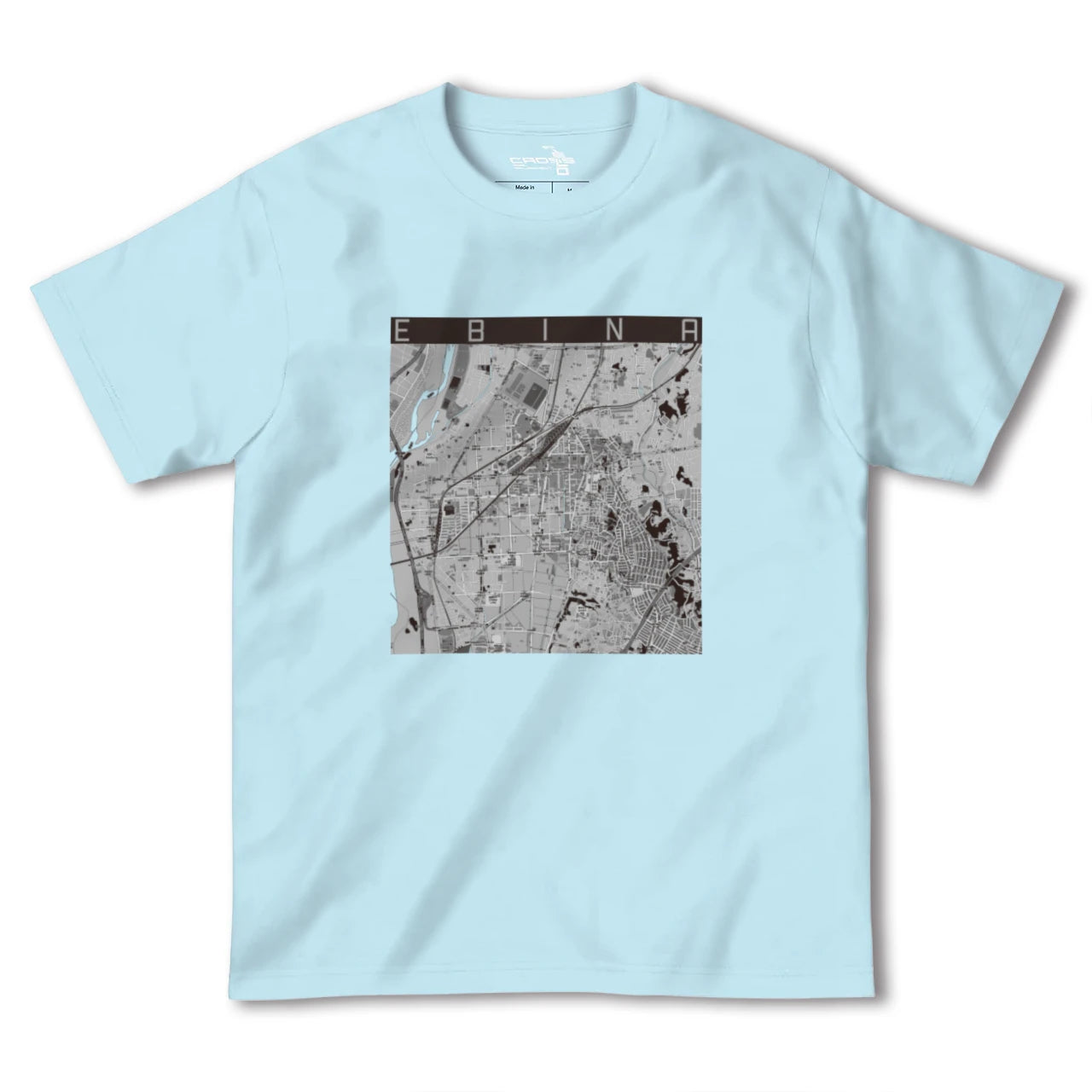 【海老名(神奈川県)】地図柄ヘビーウェイトTシャツ