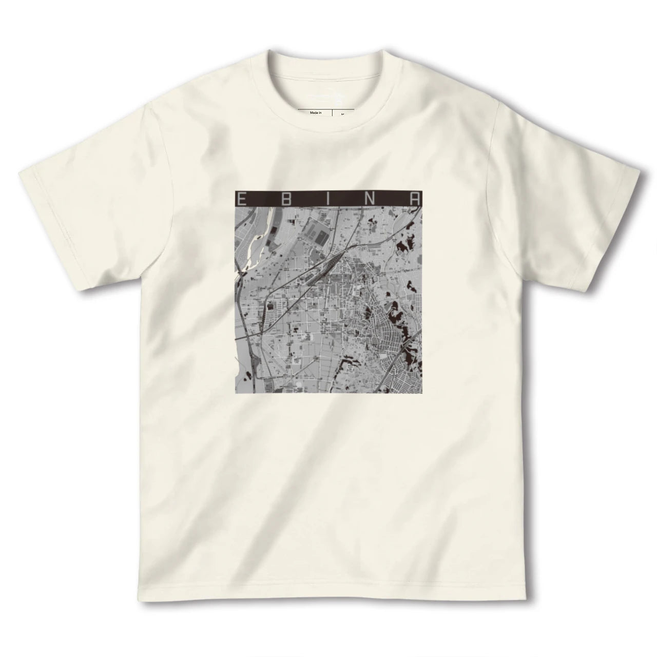 【海老名(神奈川県)】地図柄ヘビーウェイトTシャツ