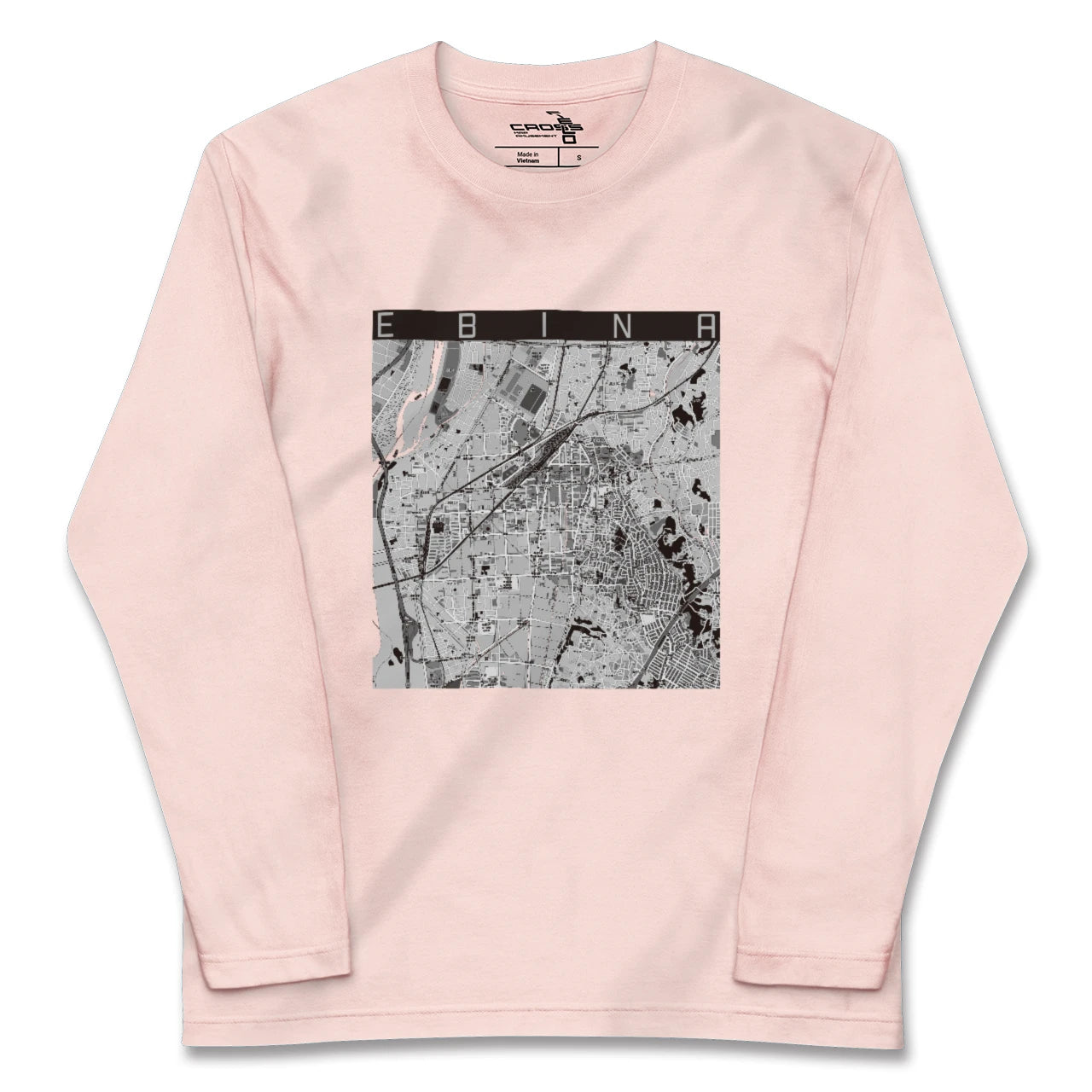 【海老名(神奈川県)】地図柄ロングスリーブTシャツ